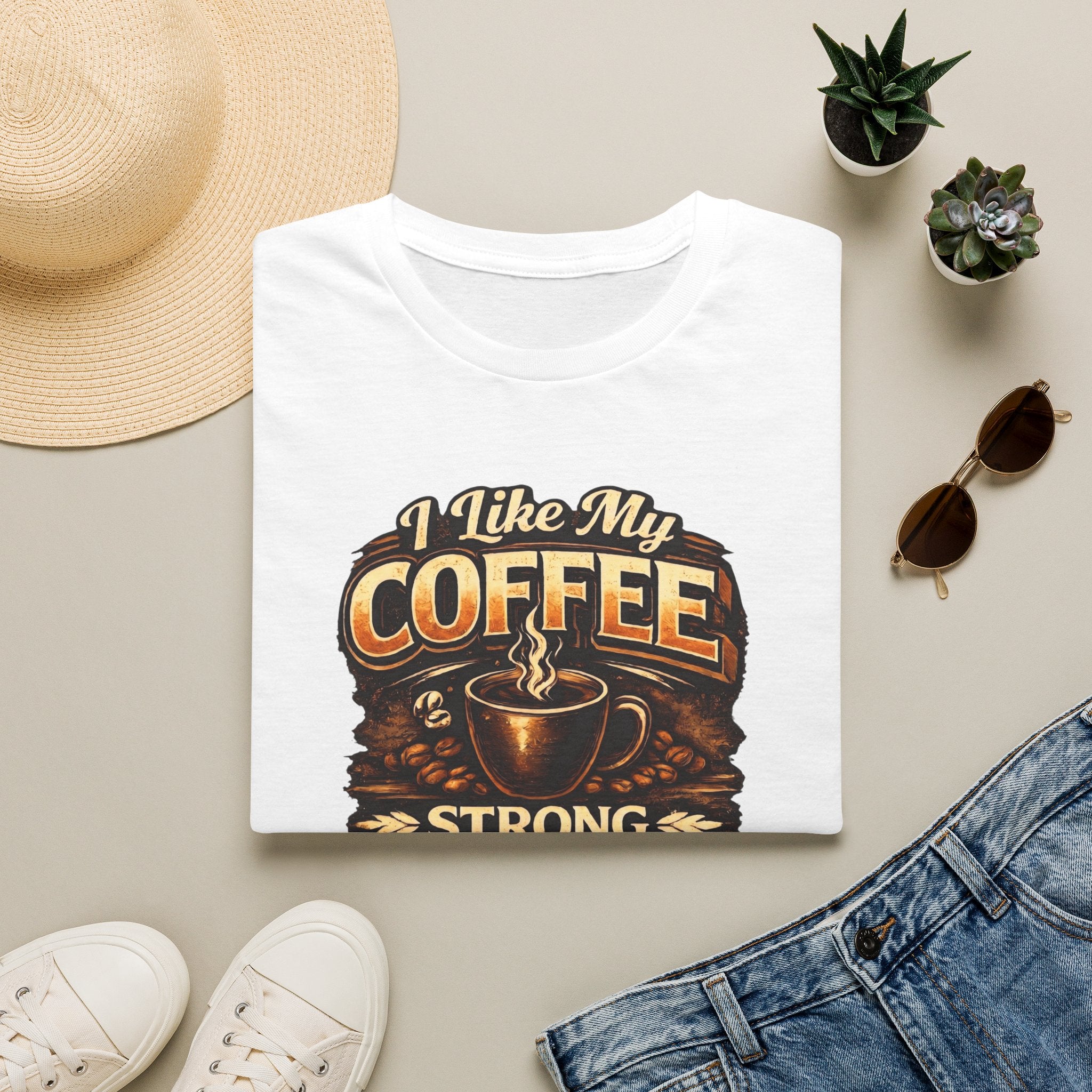I Like My Coffee Strong RV T-Shirt