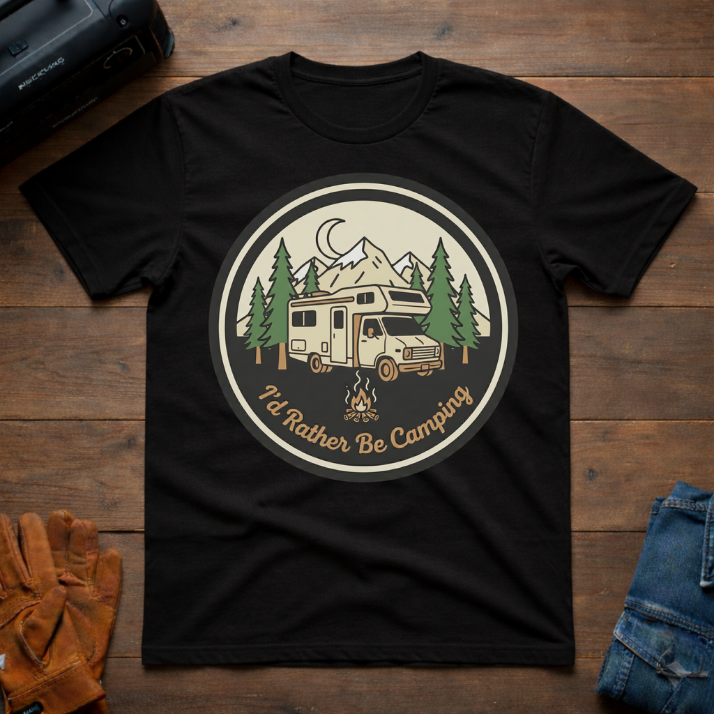 I'd rather be camping RV T-Shirt