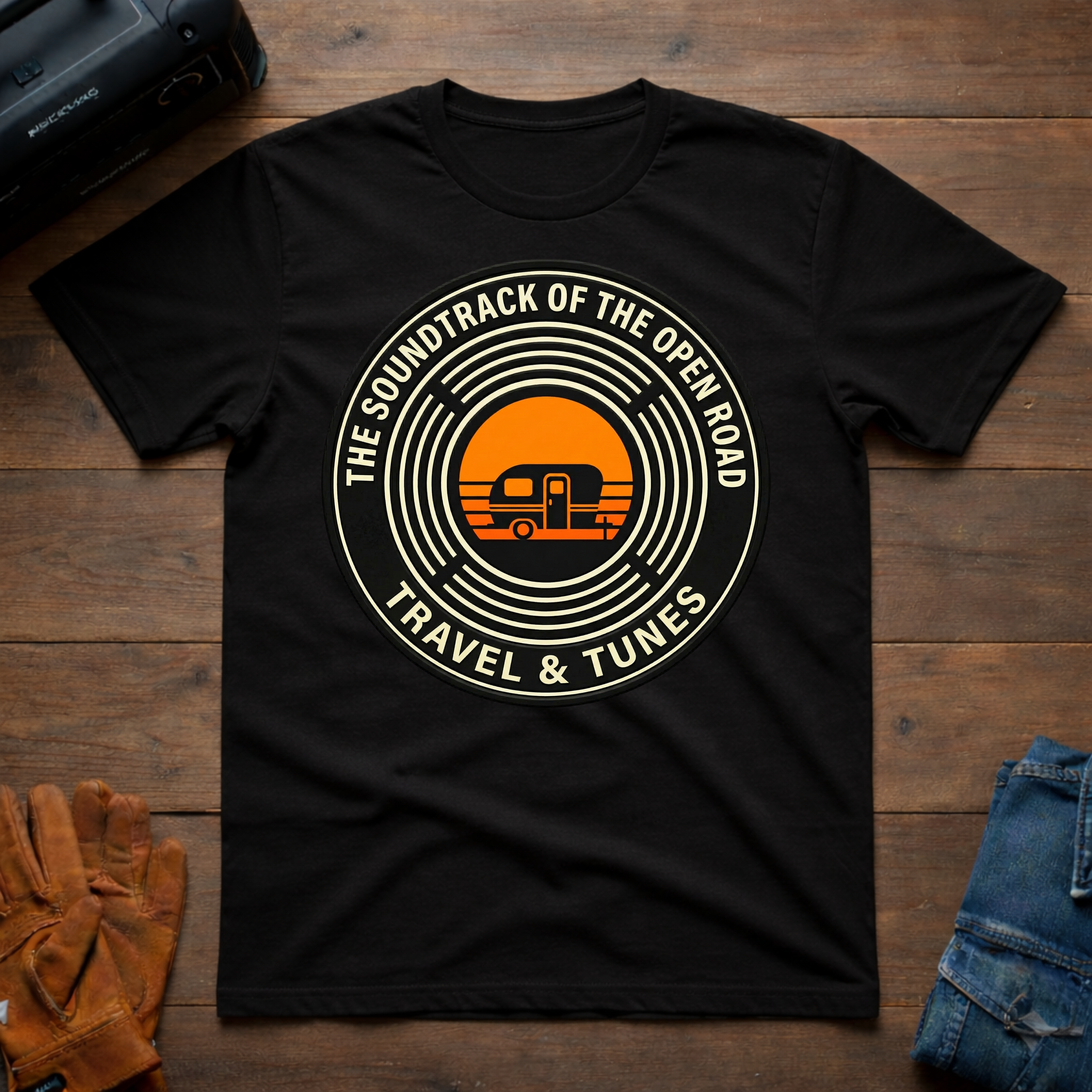 Travel & Tunes Trailer T-Shirt