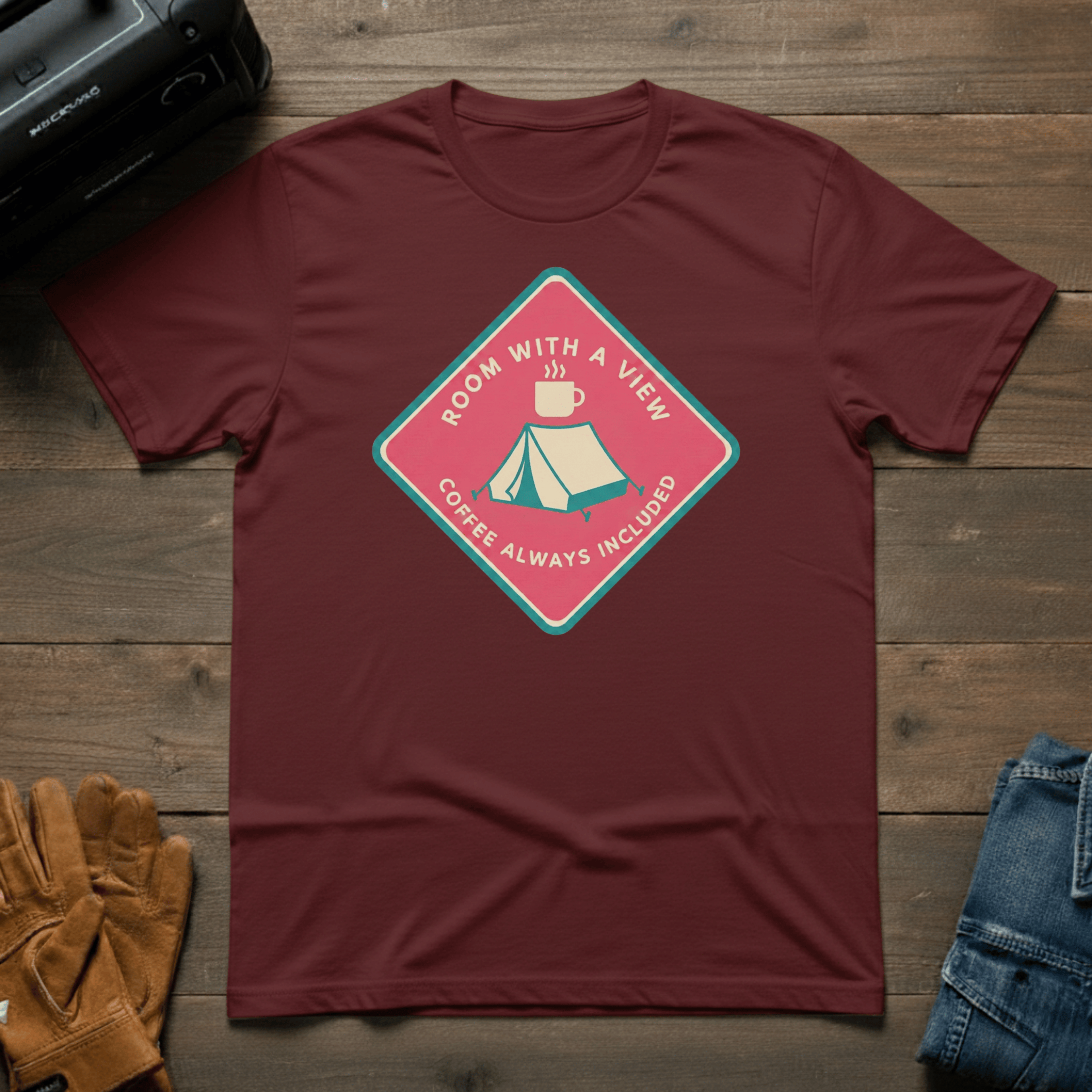 Room with a View Tent T-Shirt