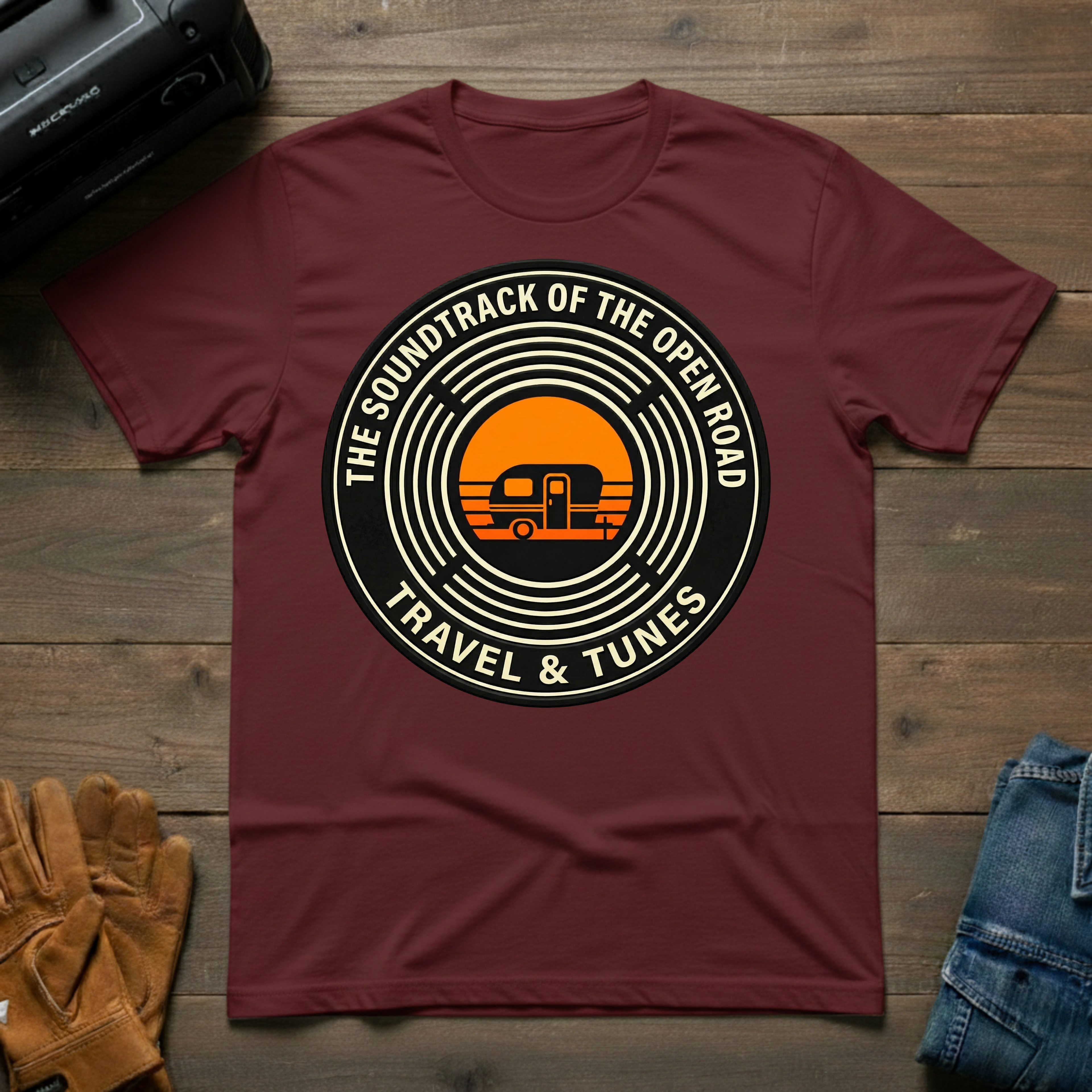Travel & Tunes Trailer T-Shirt