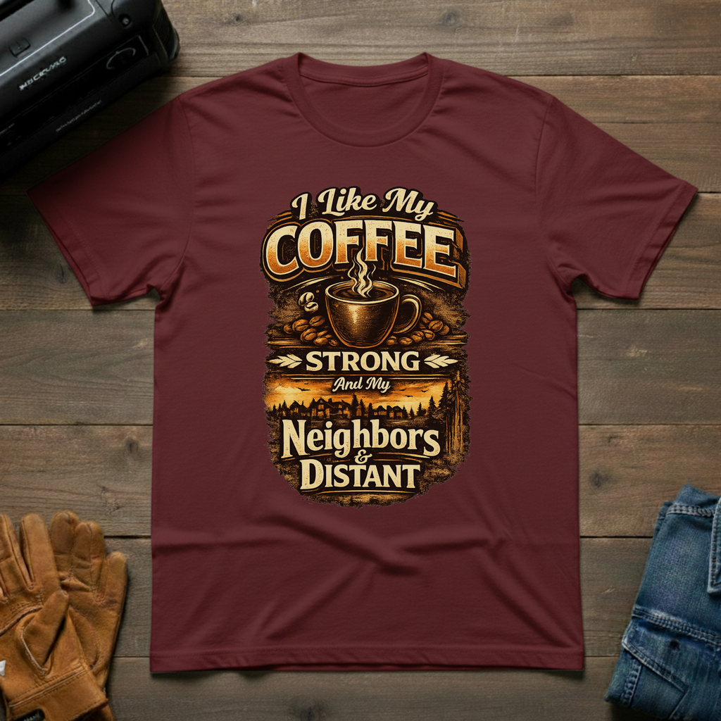 I Like My Coffee Strong T-Shirt
