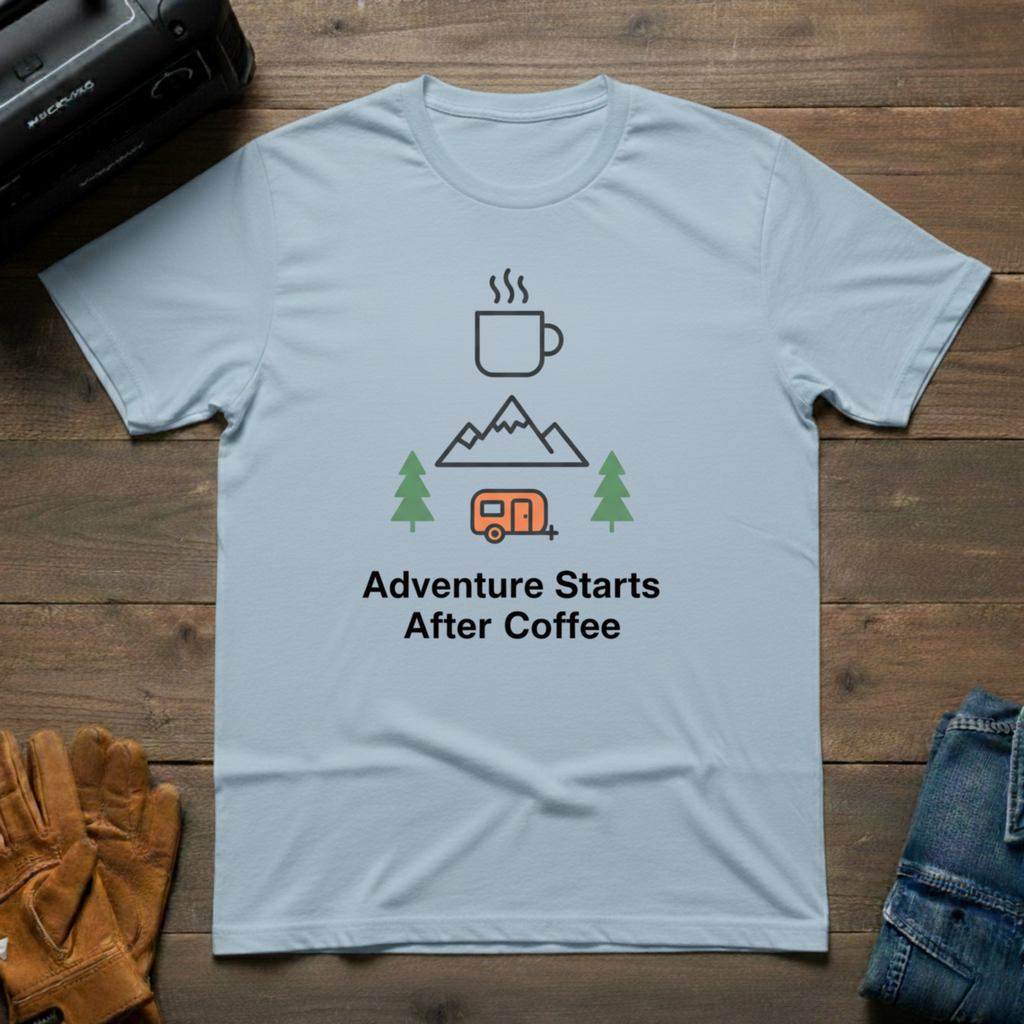 Adventure Starts After Coffee T-Shirt