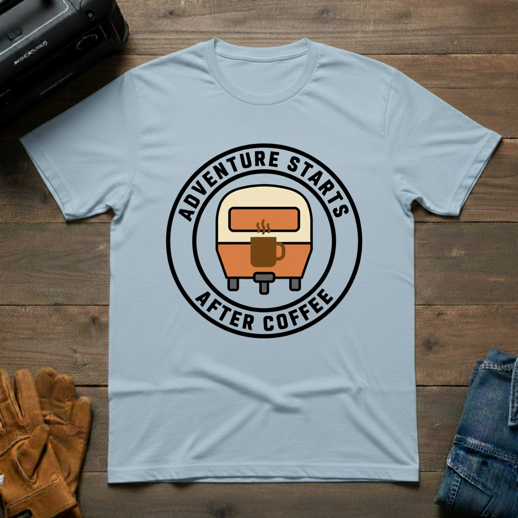 Adventure Starts After Coffee T-Shirt