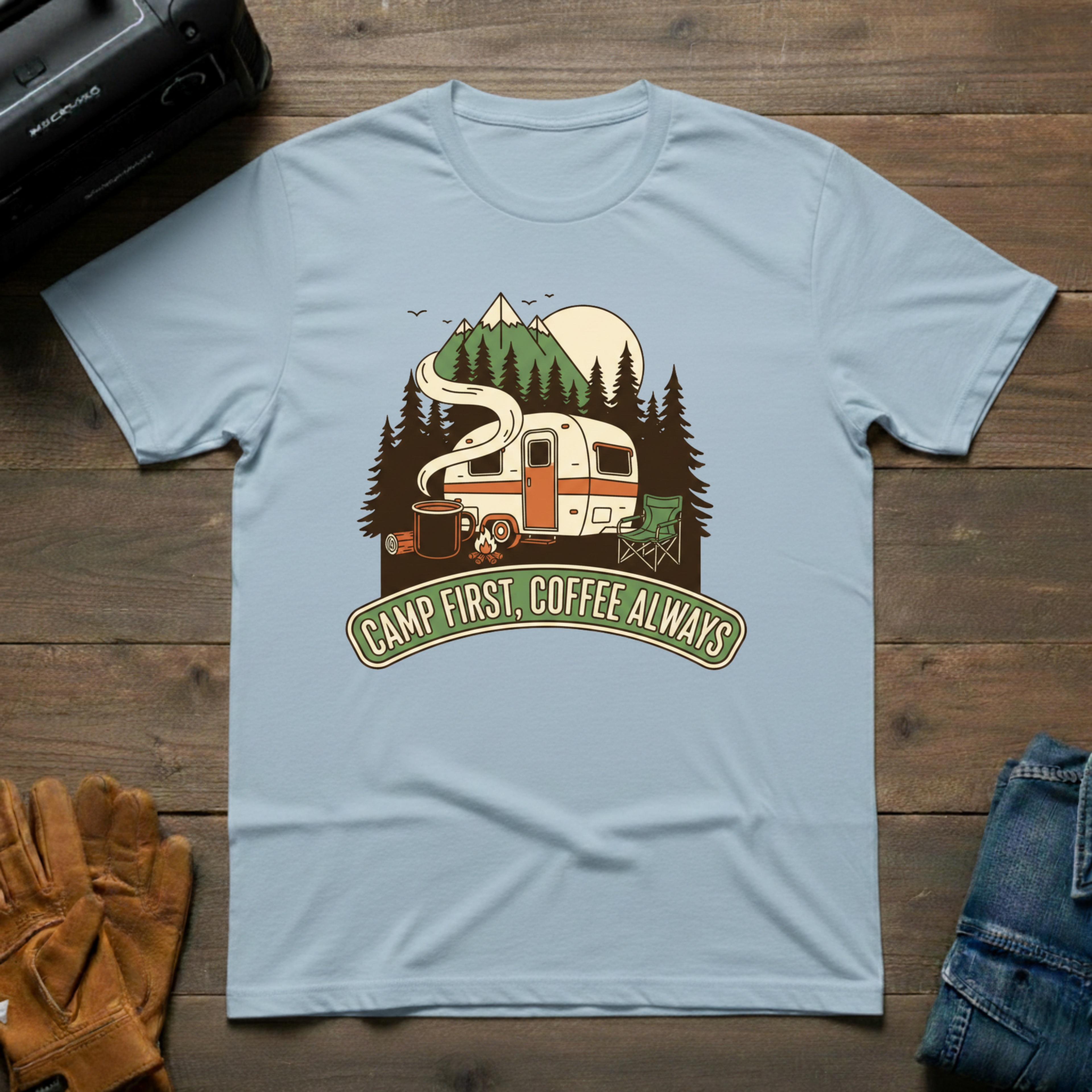 Camp First - Coffee Always T-Shirt