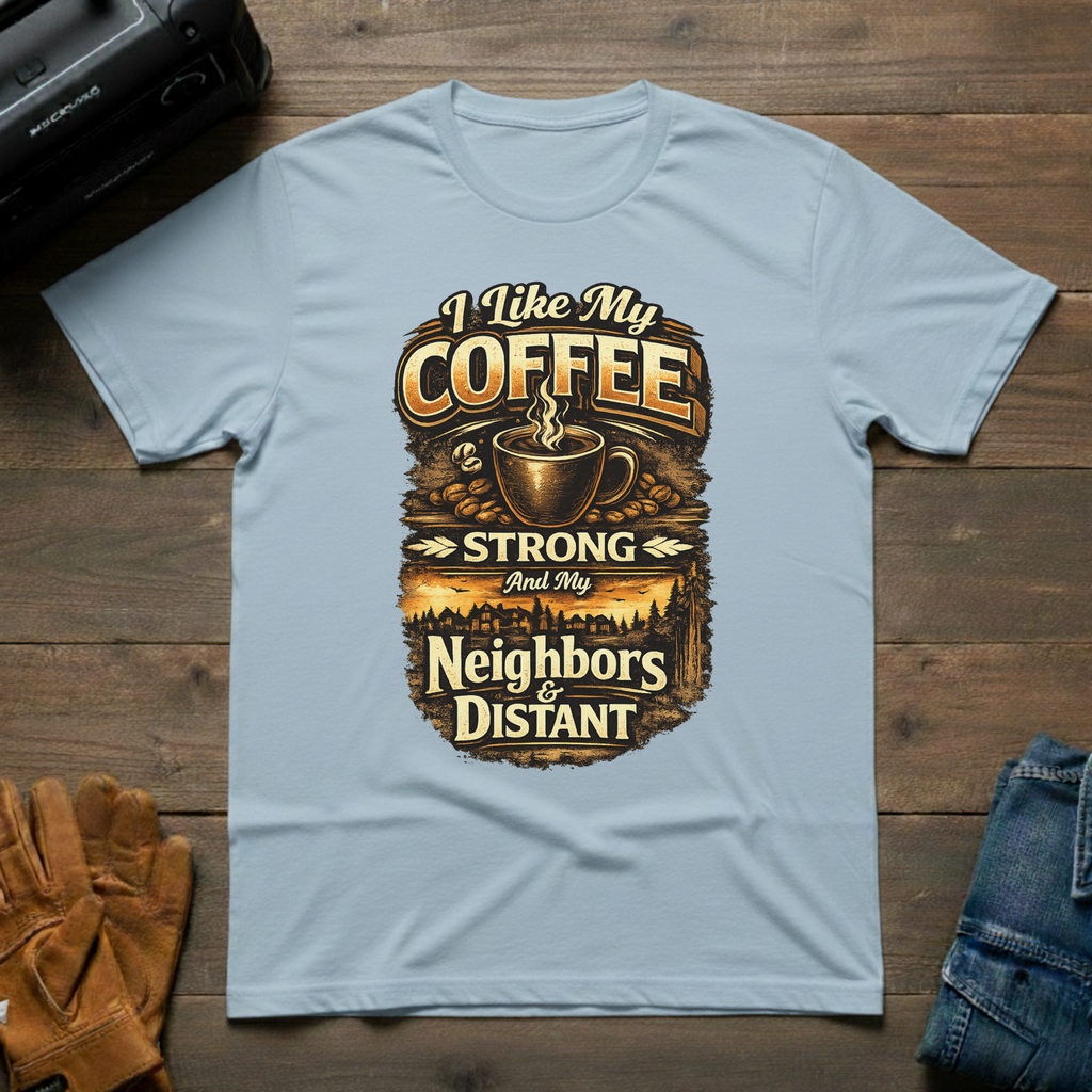 I Like My Coffee Strong T-Shirt