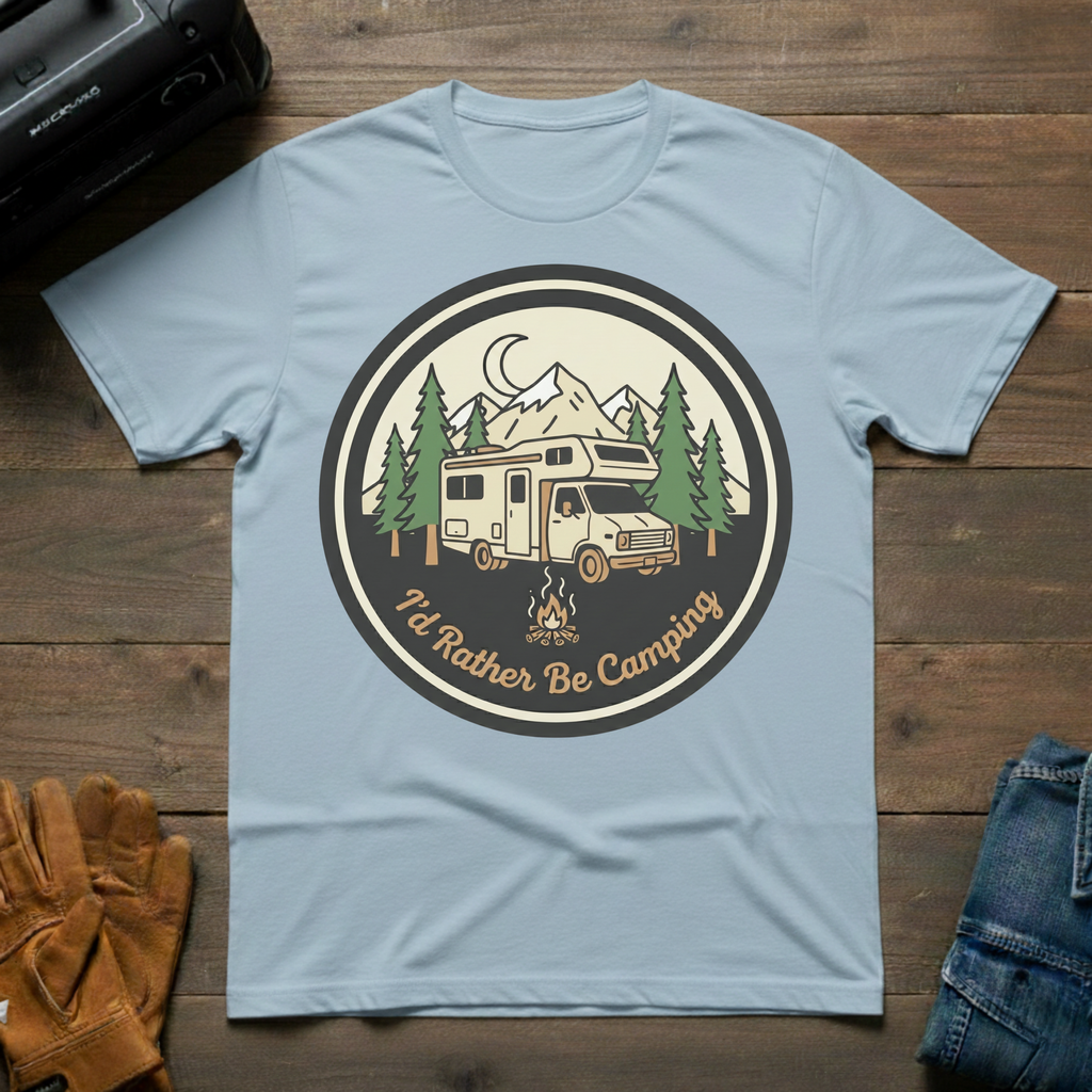I'd rather be camping RV T-Shirt