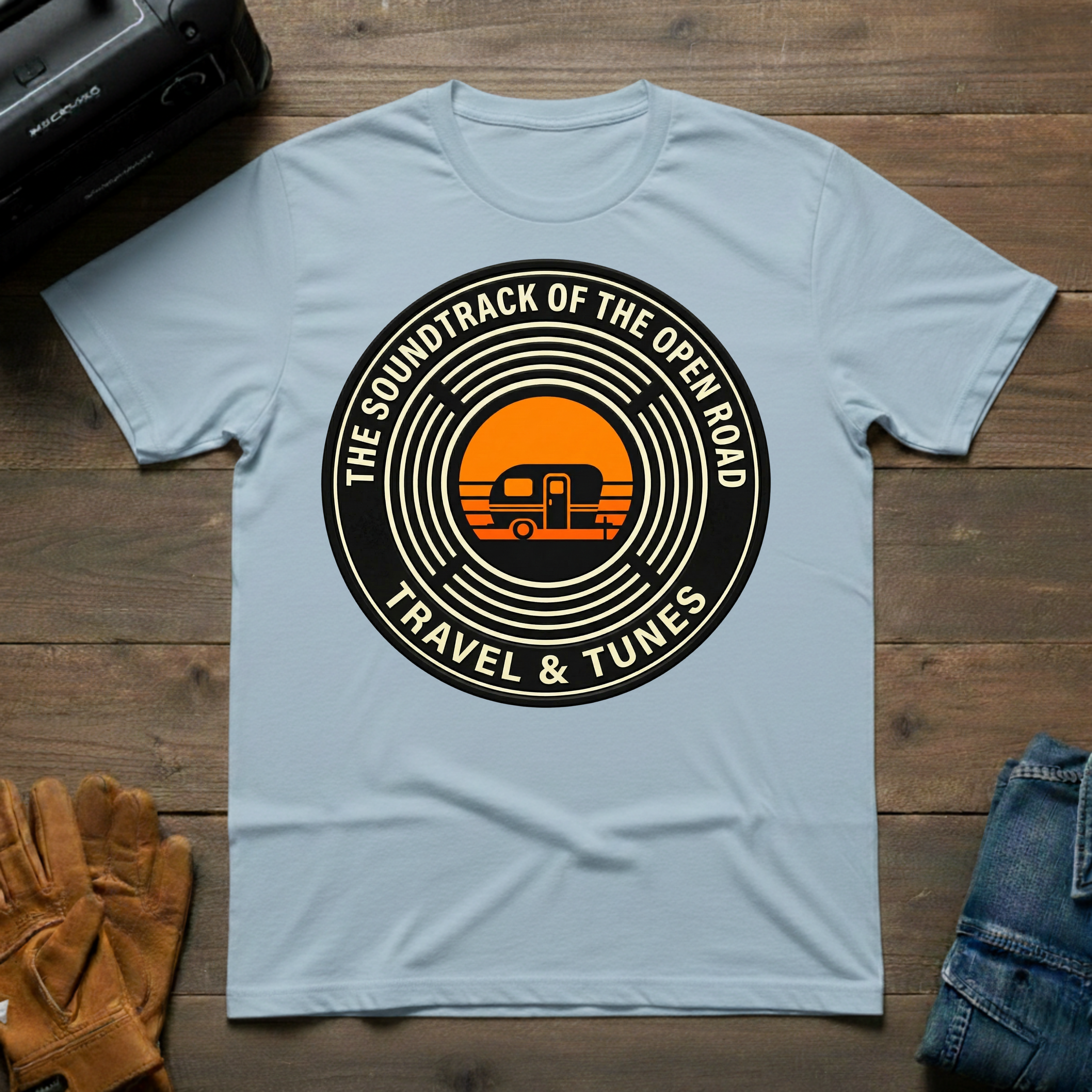 Travel & Tunes Trailer T-Shirt