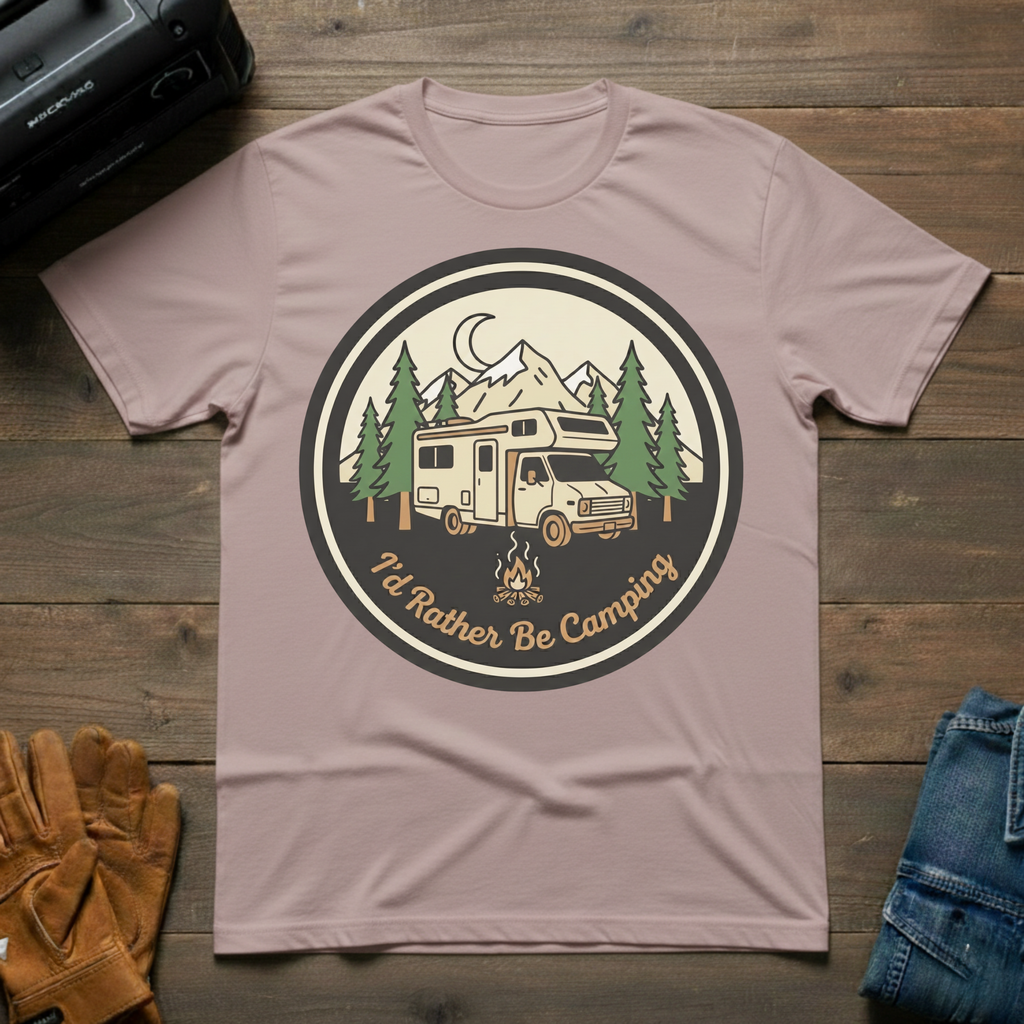 I'd rather be camping RV T-Shirt