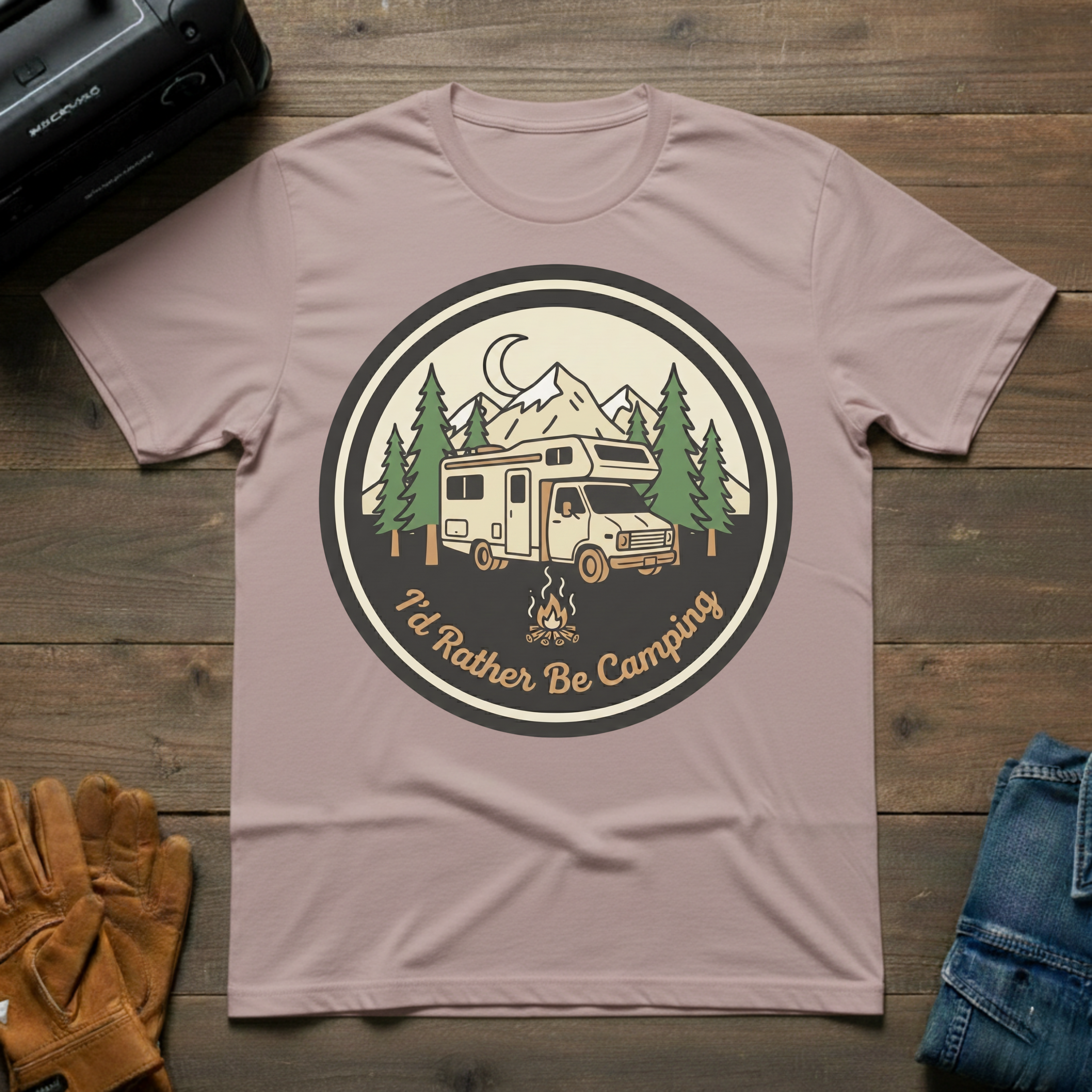 I'd rather be camping RV T-Shirt
