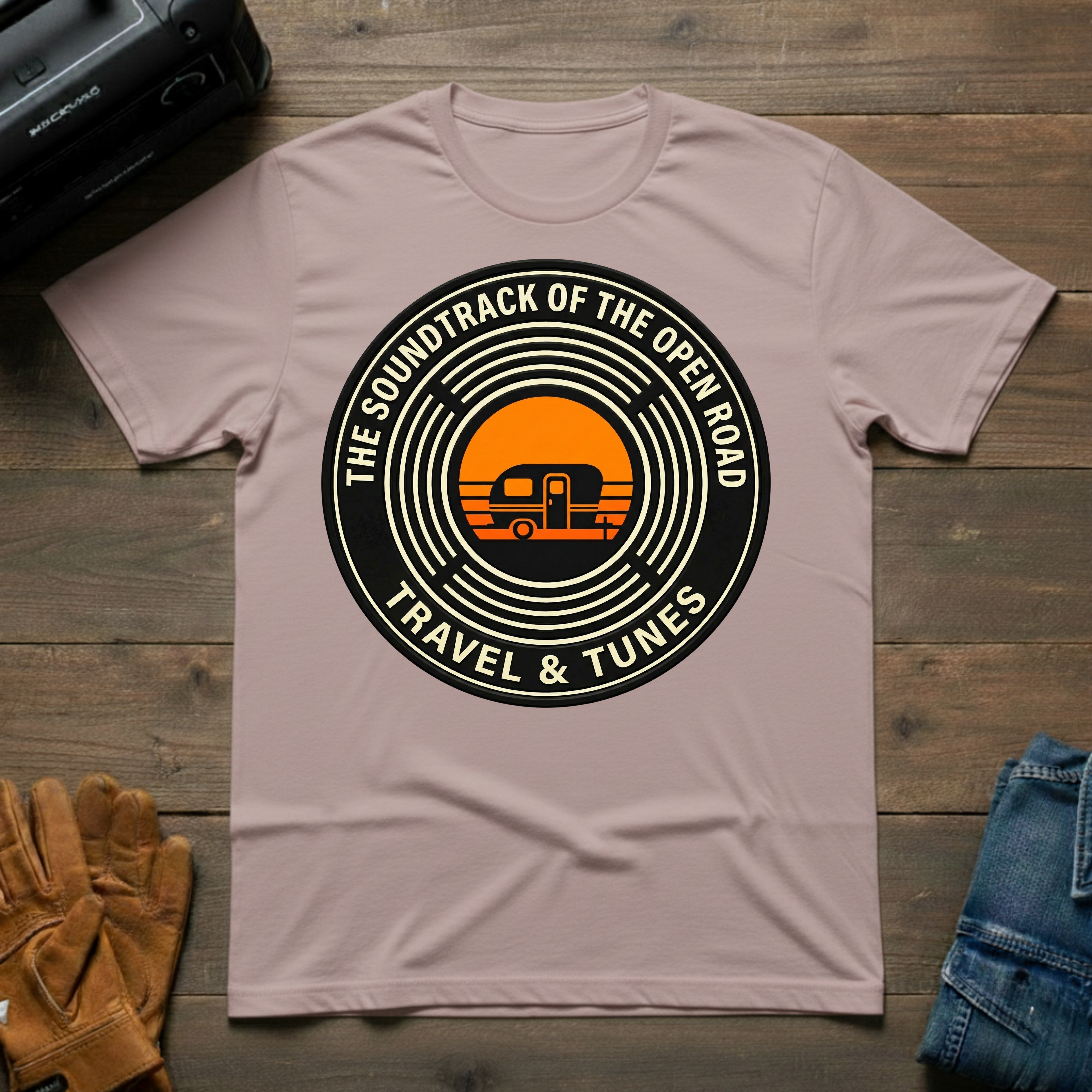 Travel & Tunes Trailer T-Shirt