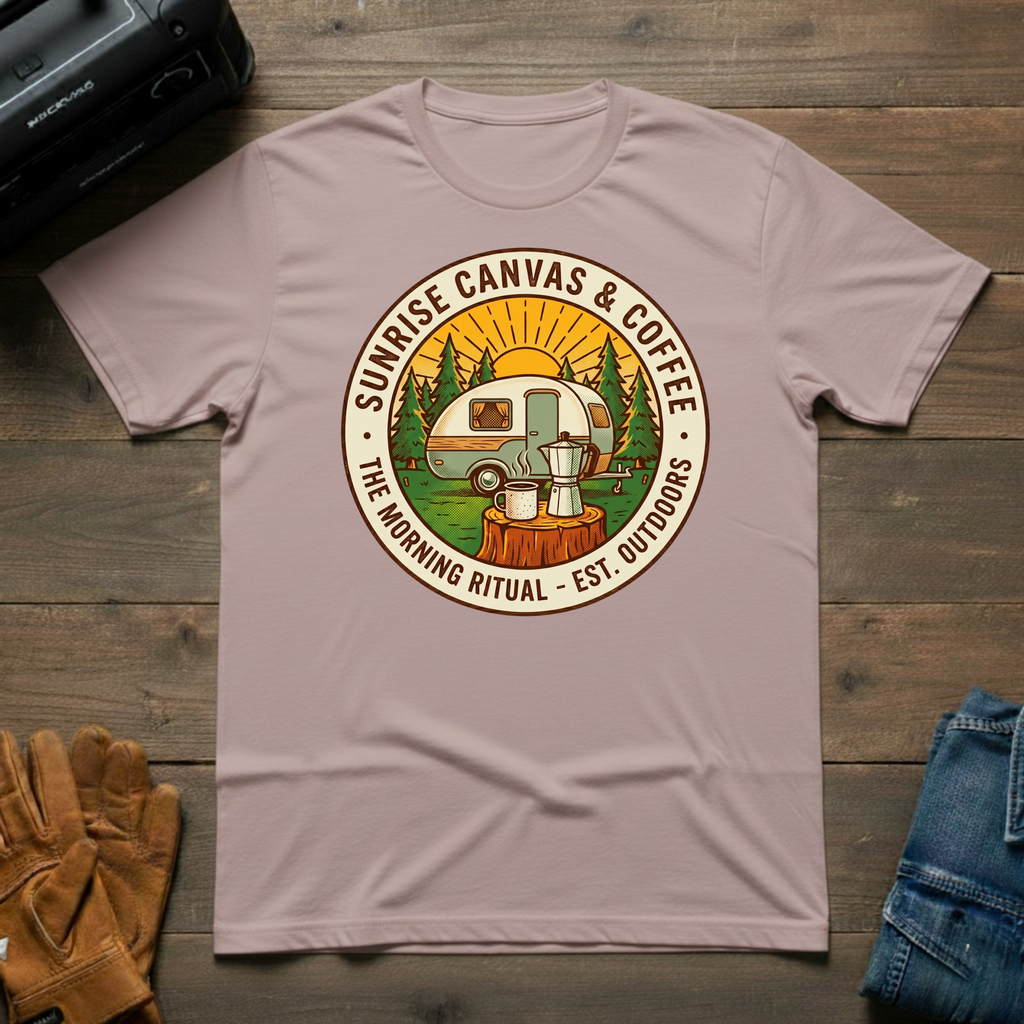 Sunrise Canvas & Coffee Trailer T-Shirt
