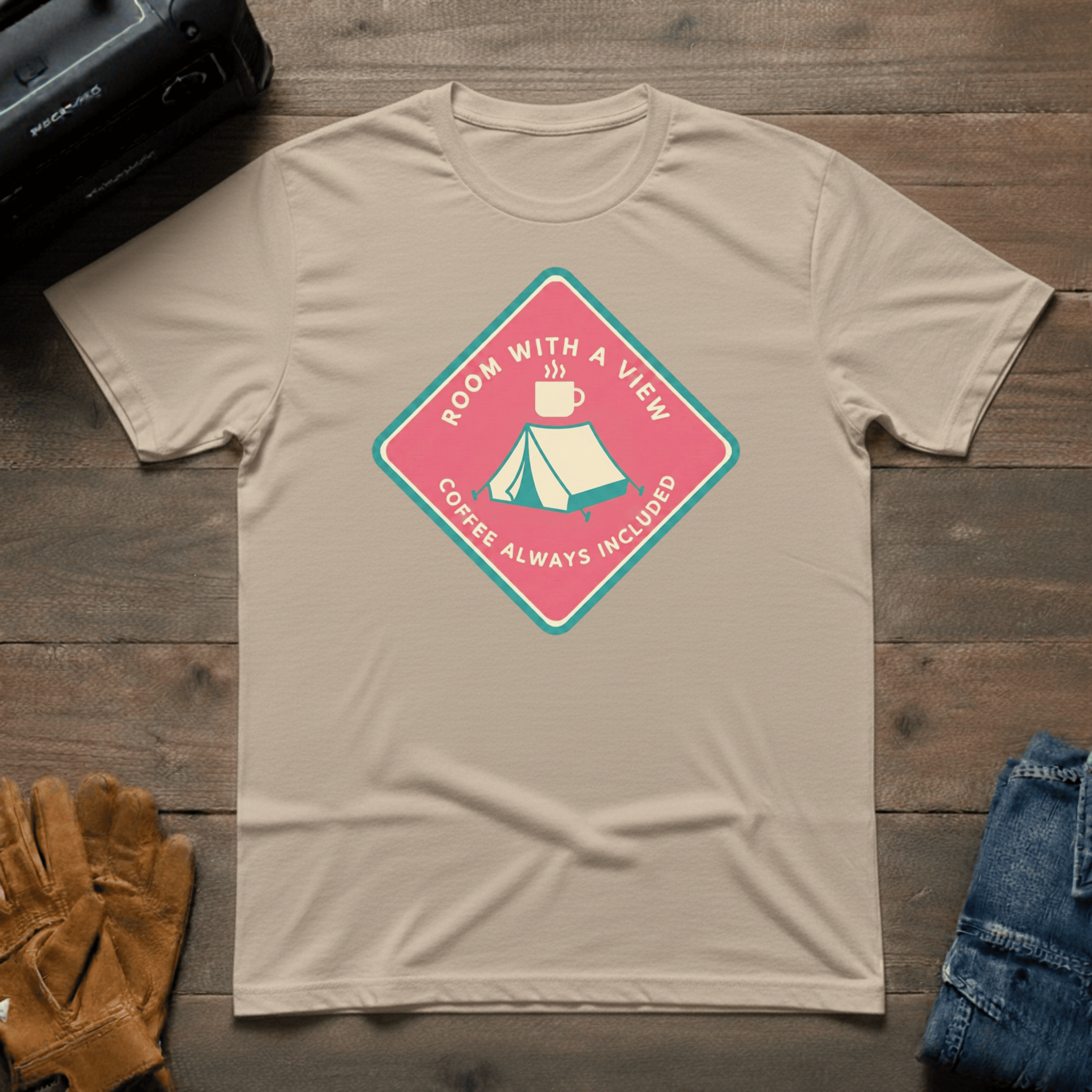 Room with a View Tent T-Shirt