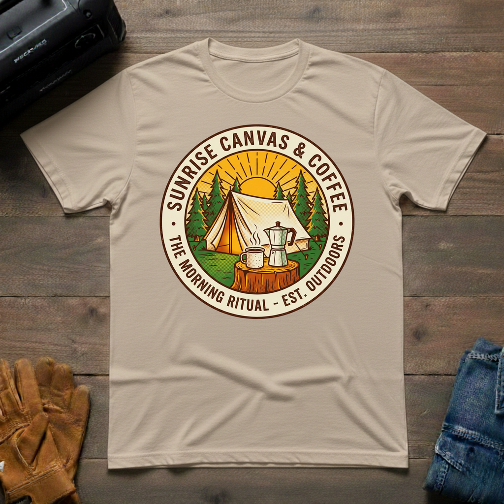 Sunrise Canvas & Coffee Tent T-Shirt