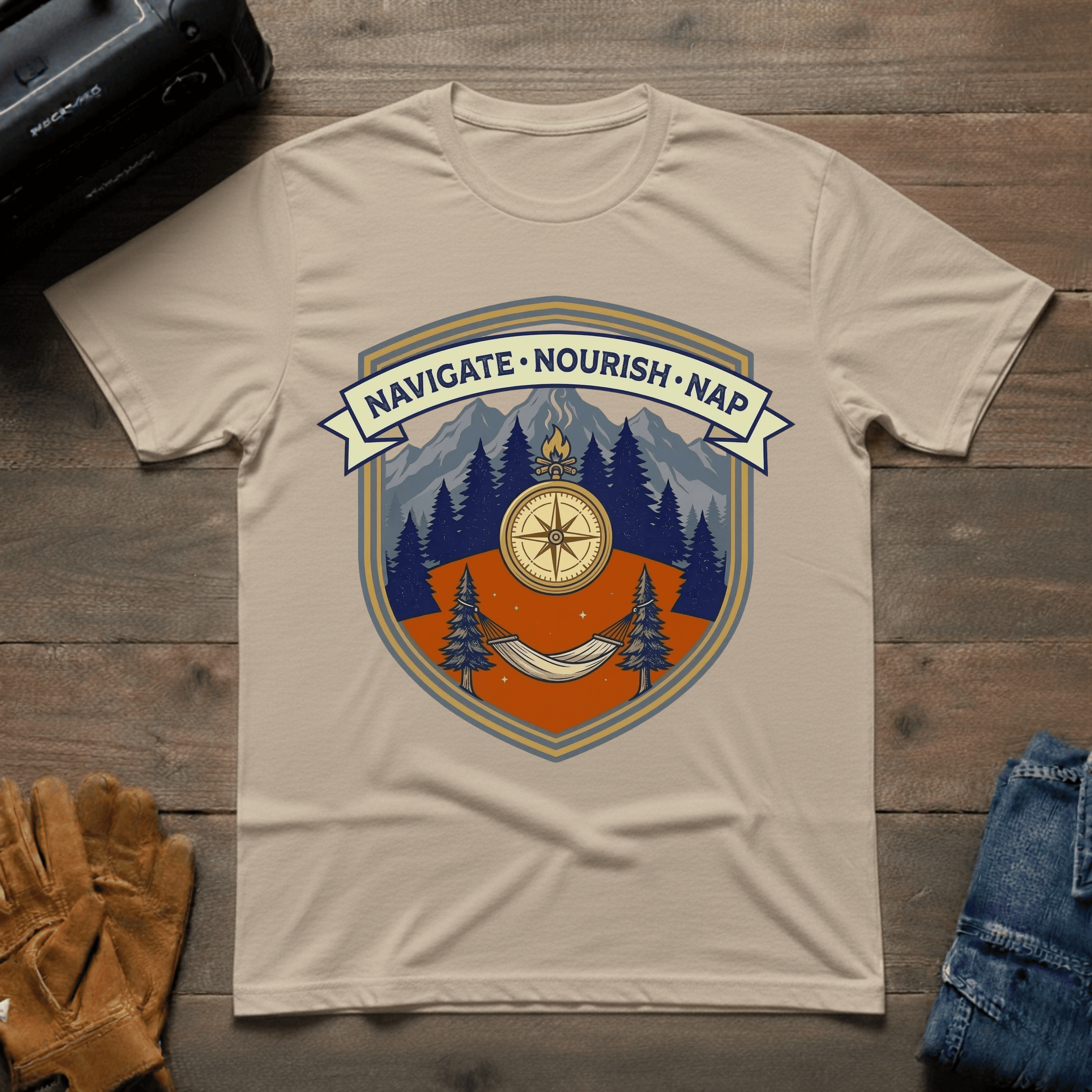 Navigate Nourish Nap T-Shirt