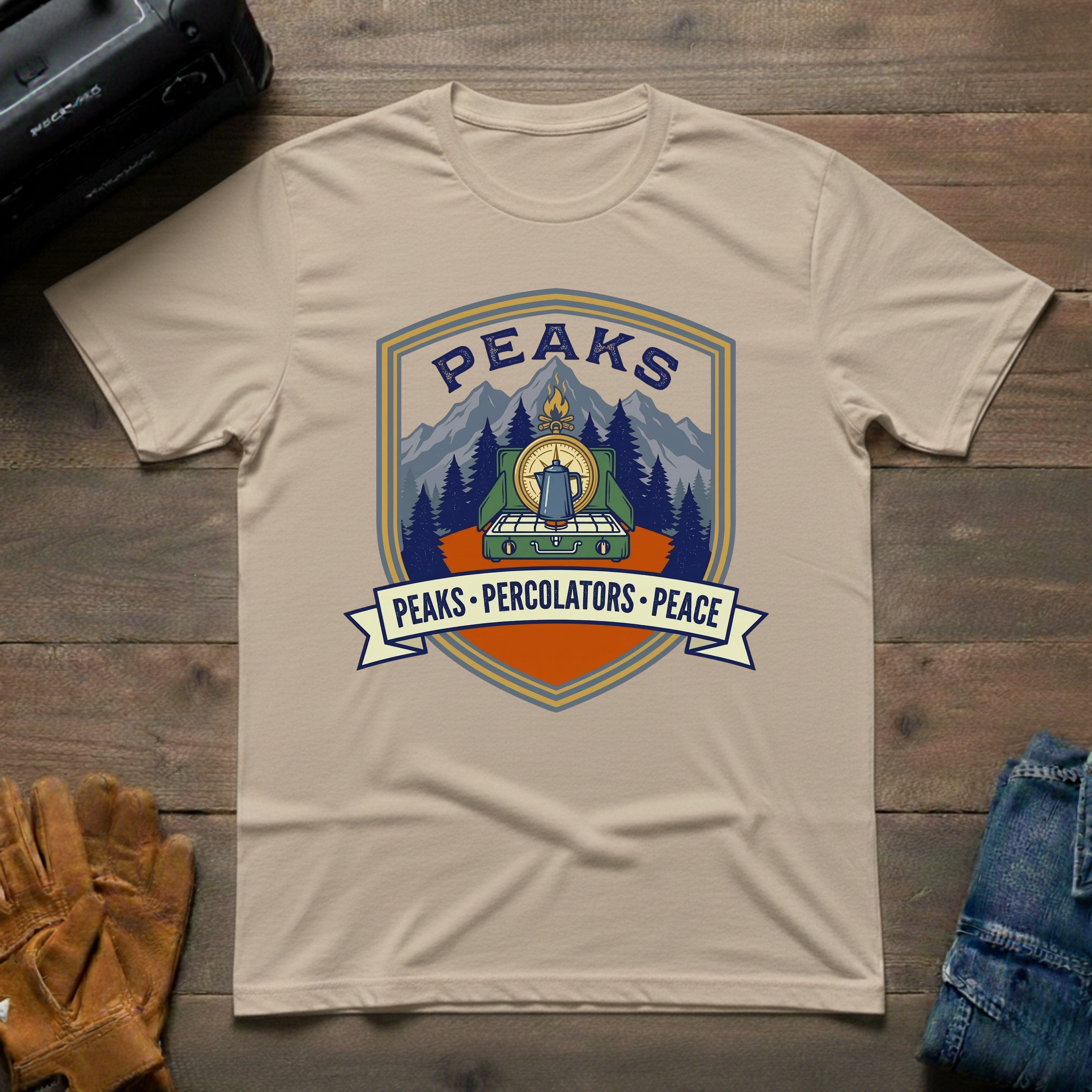 Peaks Percolators Peace T-Shirt