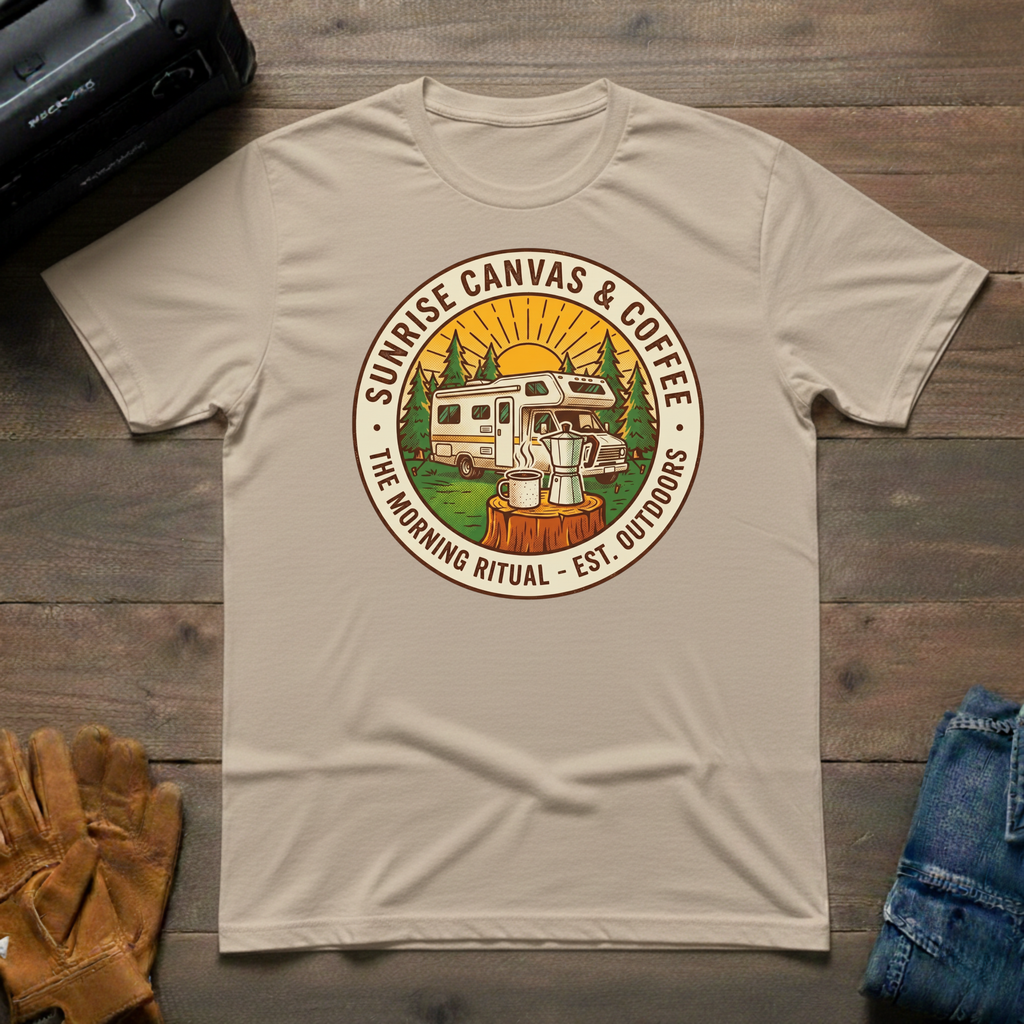 Sunrise Canvas & Coffee RV T-Shirt