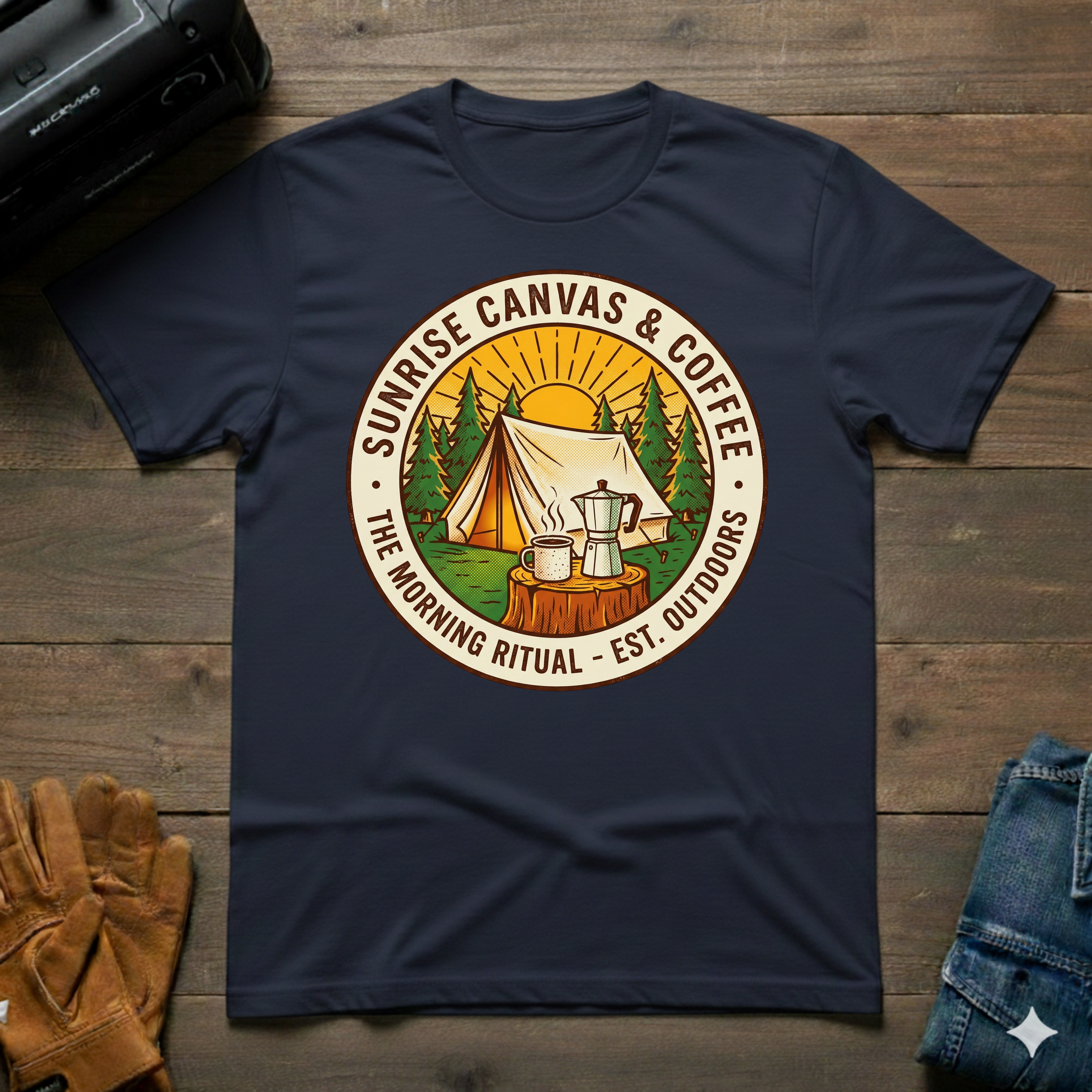 Sunrise Canvas & Coffee Tent T-Shirt