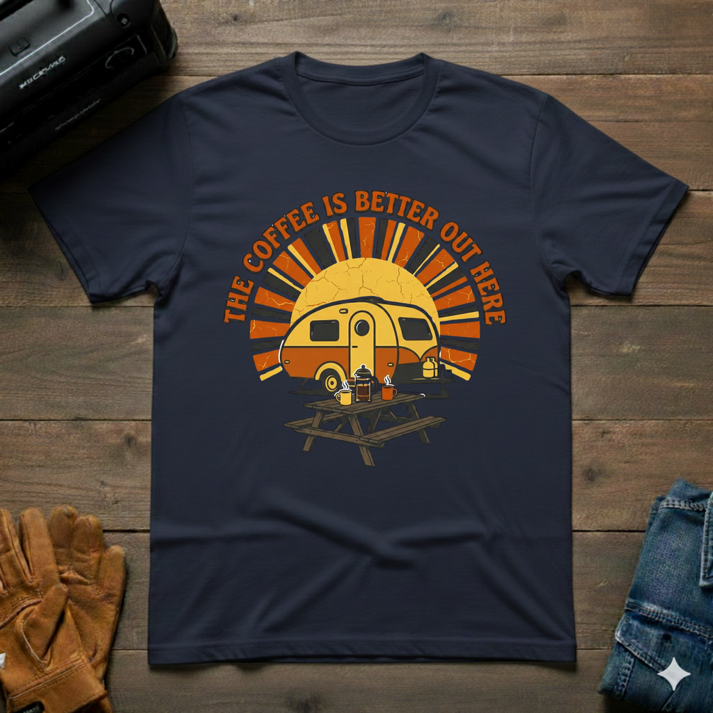 The Coffee Is Better Out Here T-Shirt