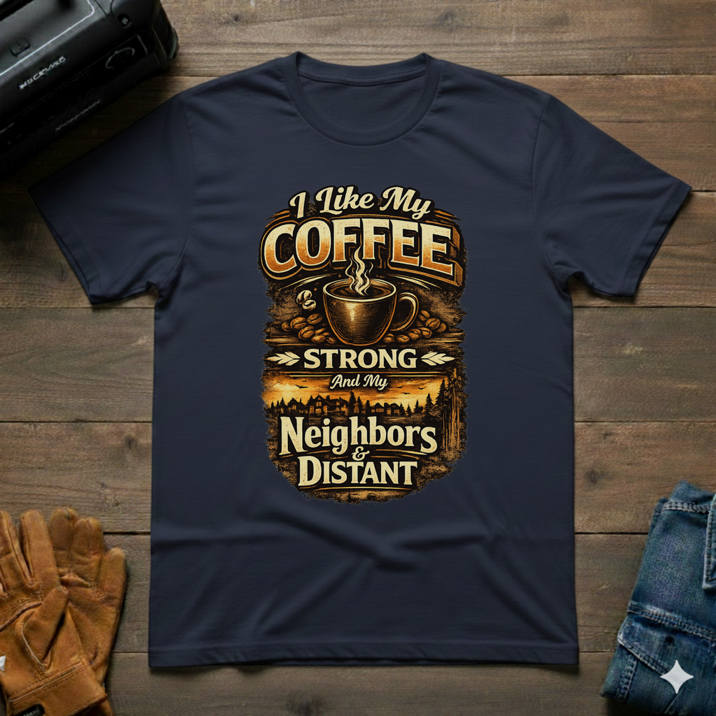 I Like My Coffee Strong T-Shirt