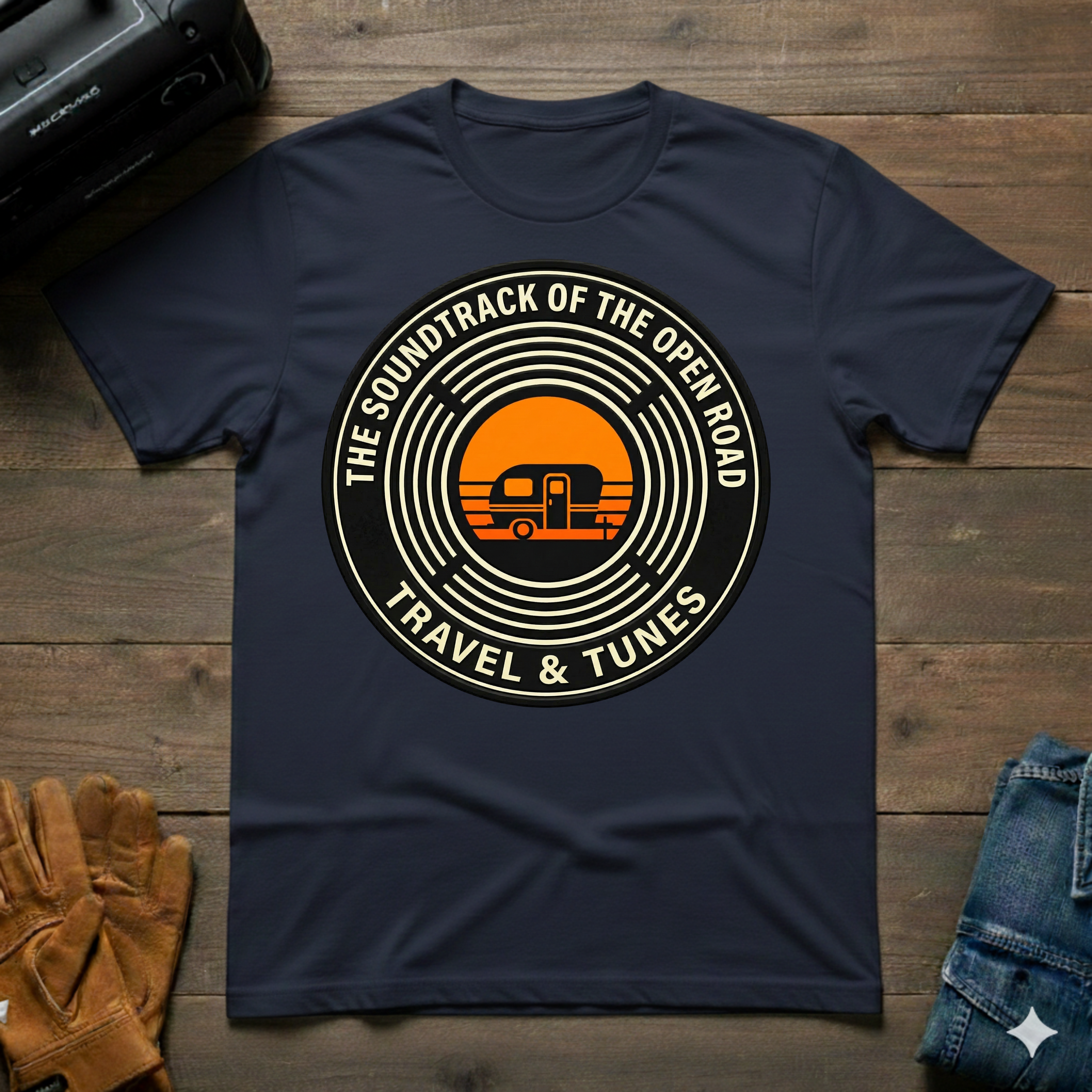 Travel & Tunes Trailer T-Shirt