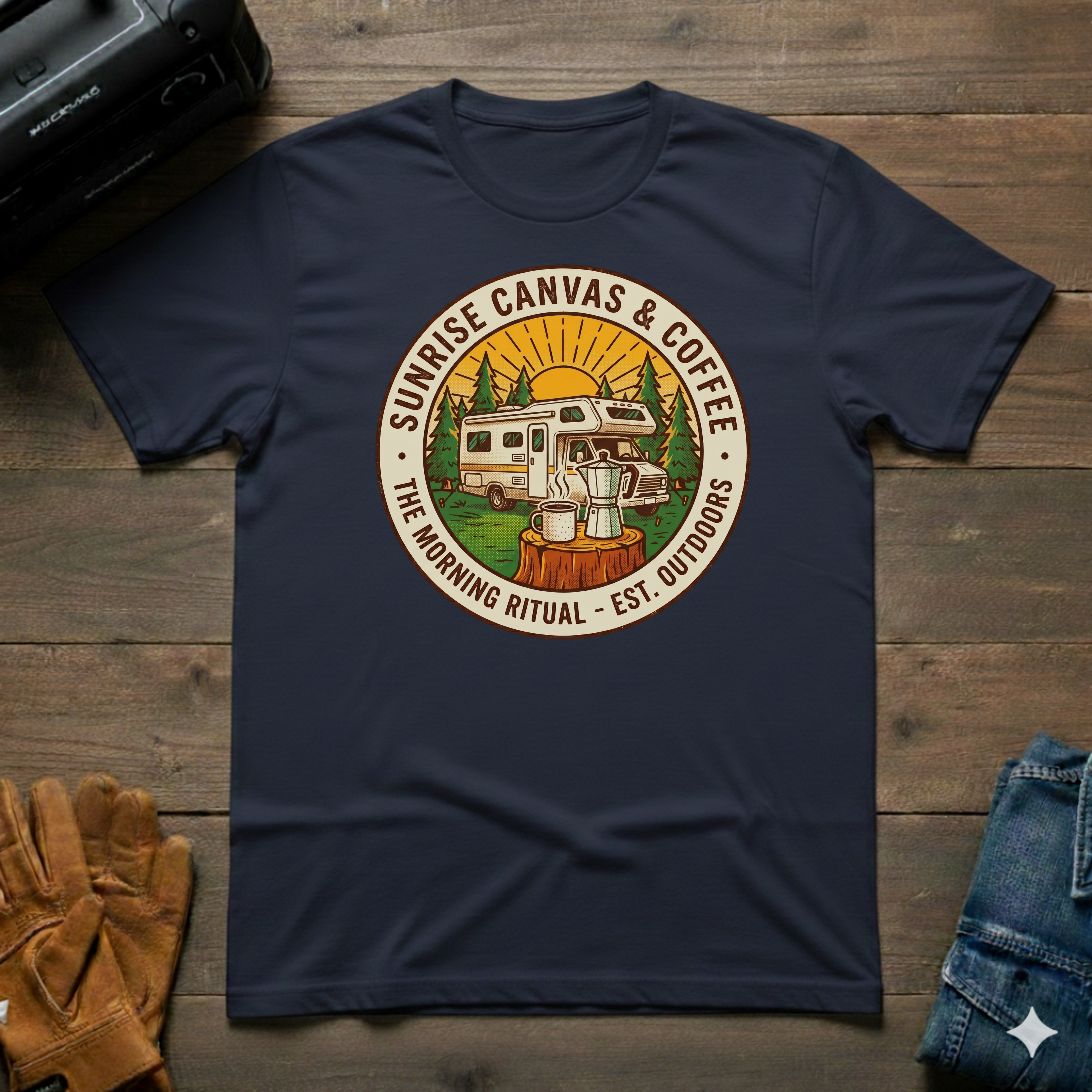 Sunrise Canvas & Coffee RV T-Shirt
