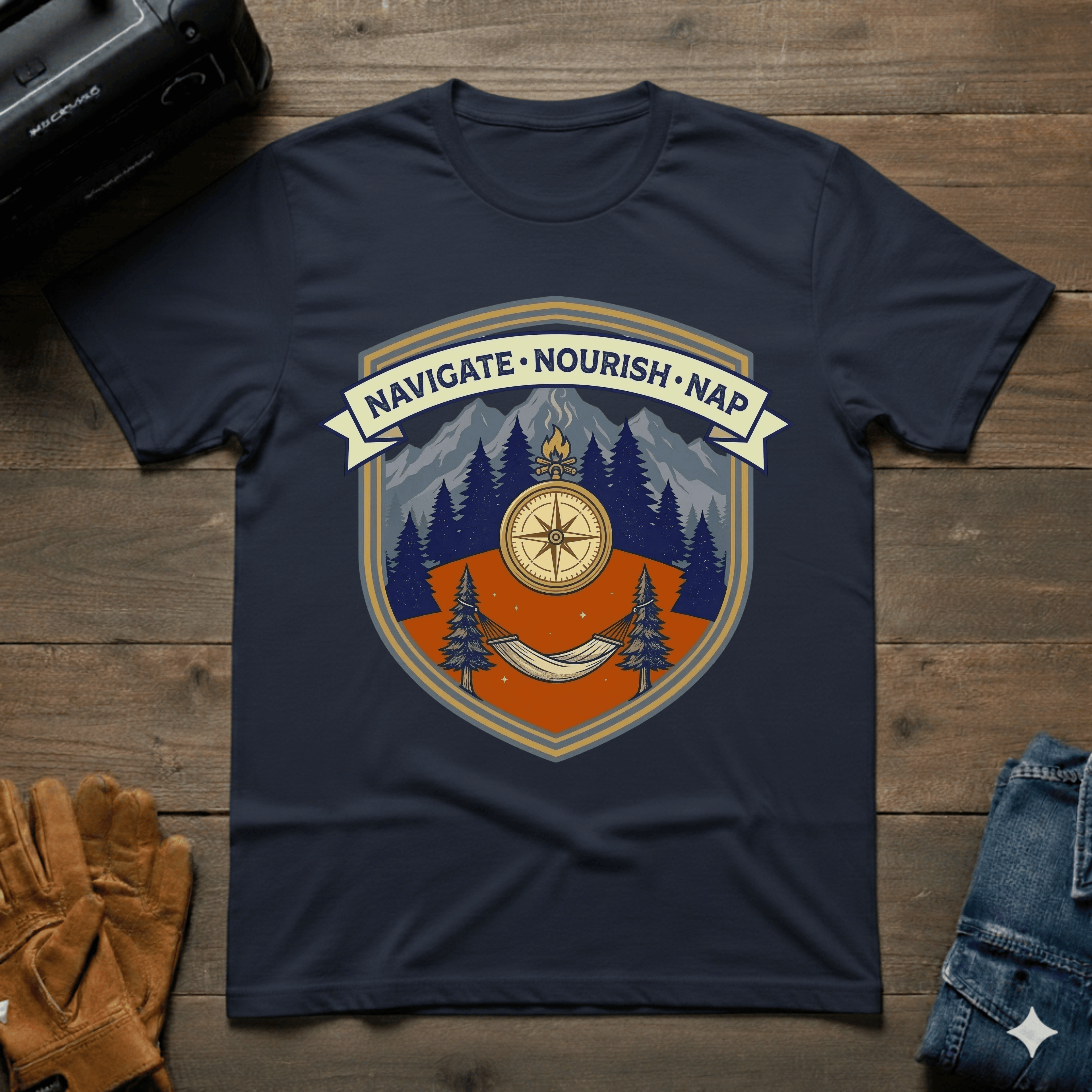 Navigate Nourish Nap T-Shirt