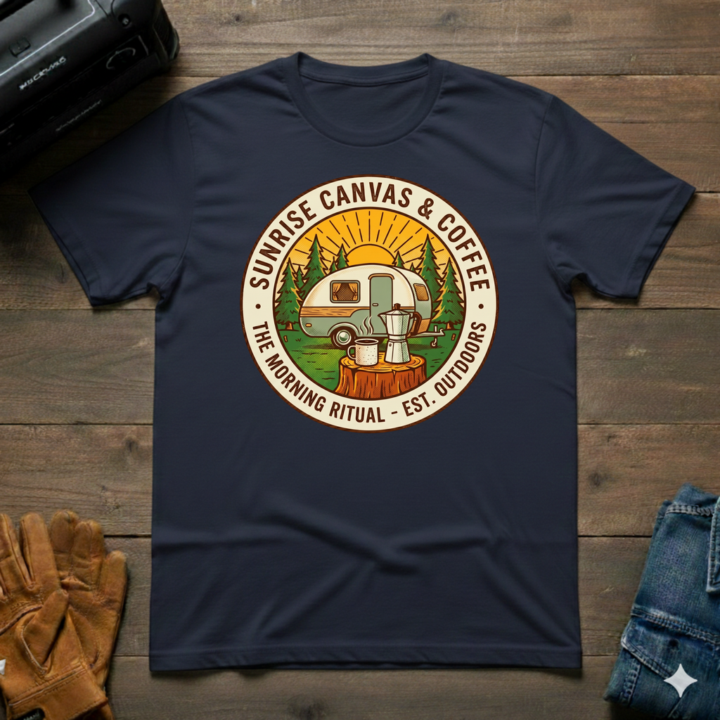 Sunrise Canvas & Coffee Trailer T-Shirt