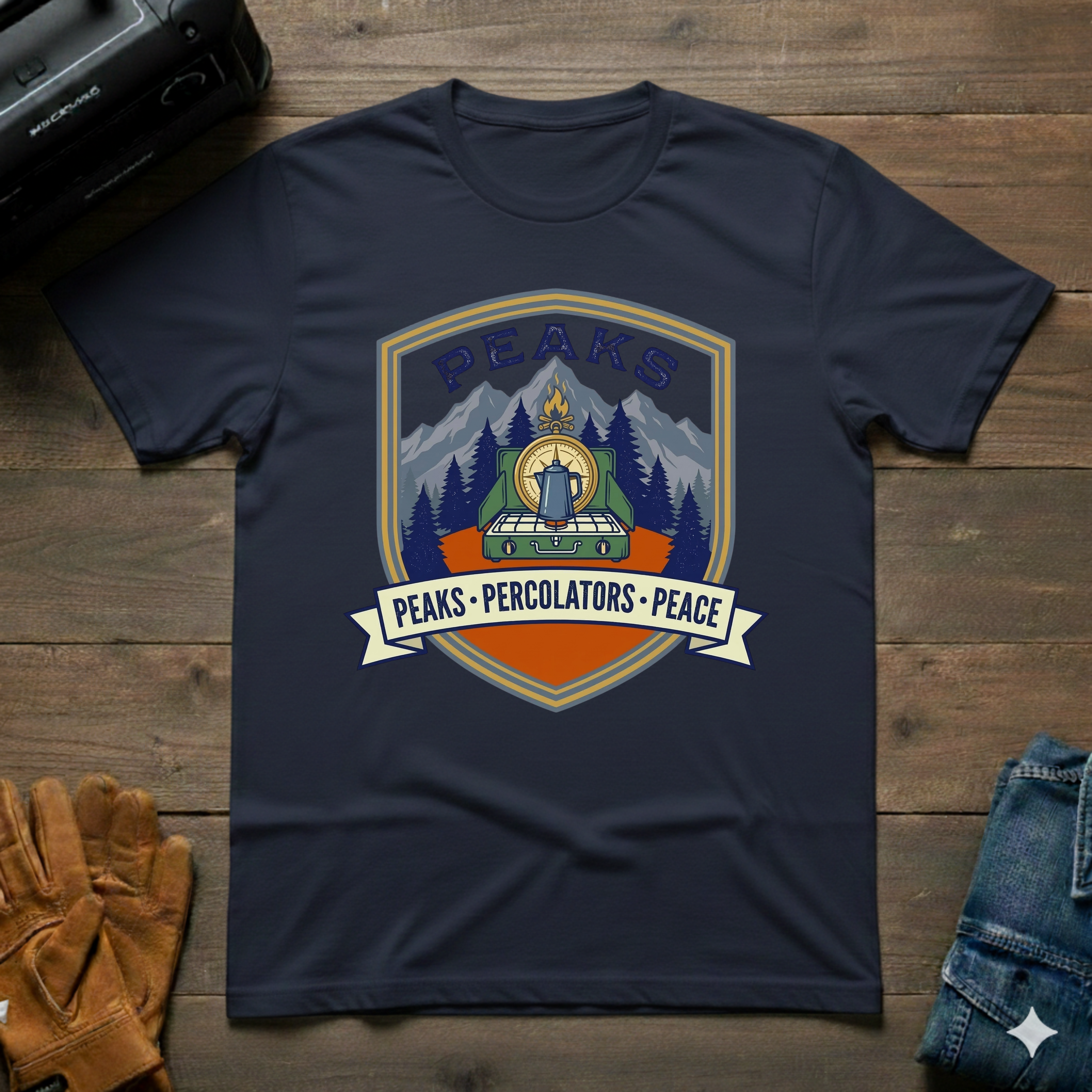 Peaks Percolators Peace T-Shirt