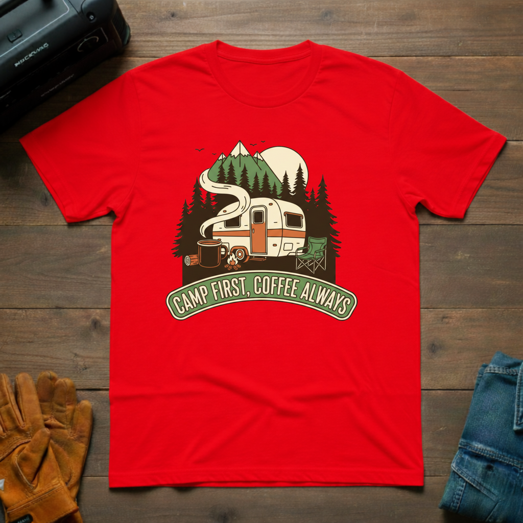 Camp First - Coffee Always T-Shirt