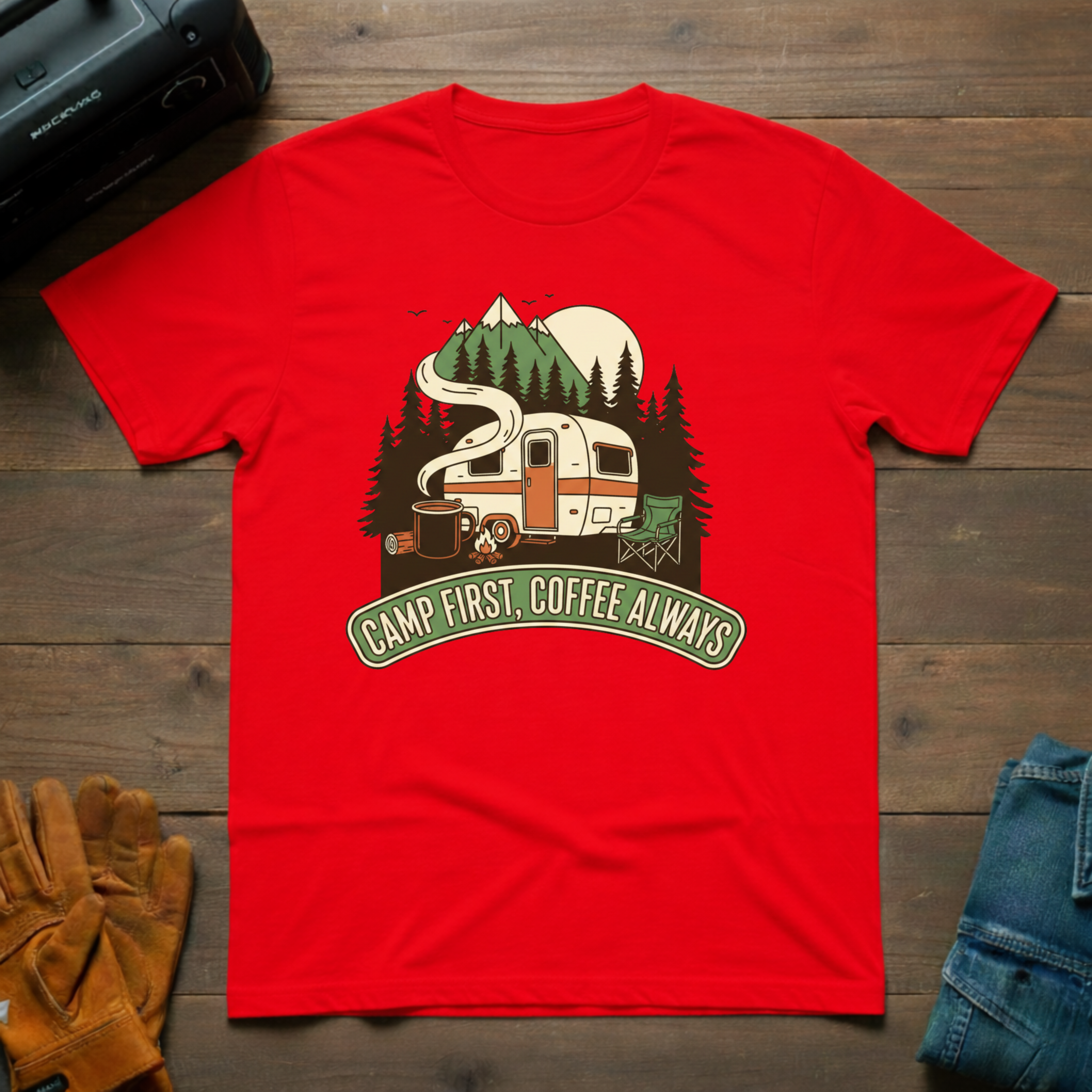 Camp First - Coffee Always T-Shirt