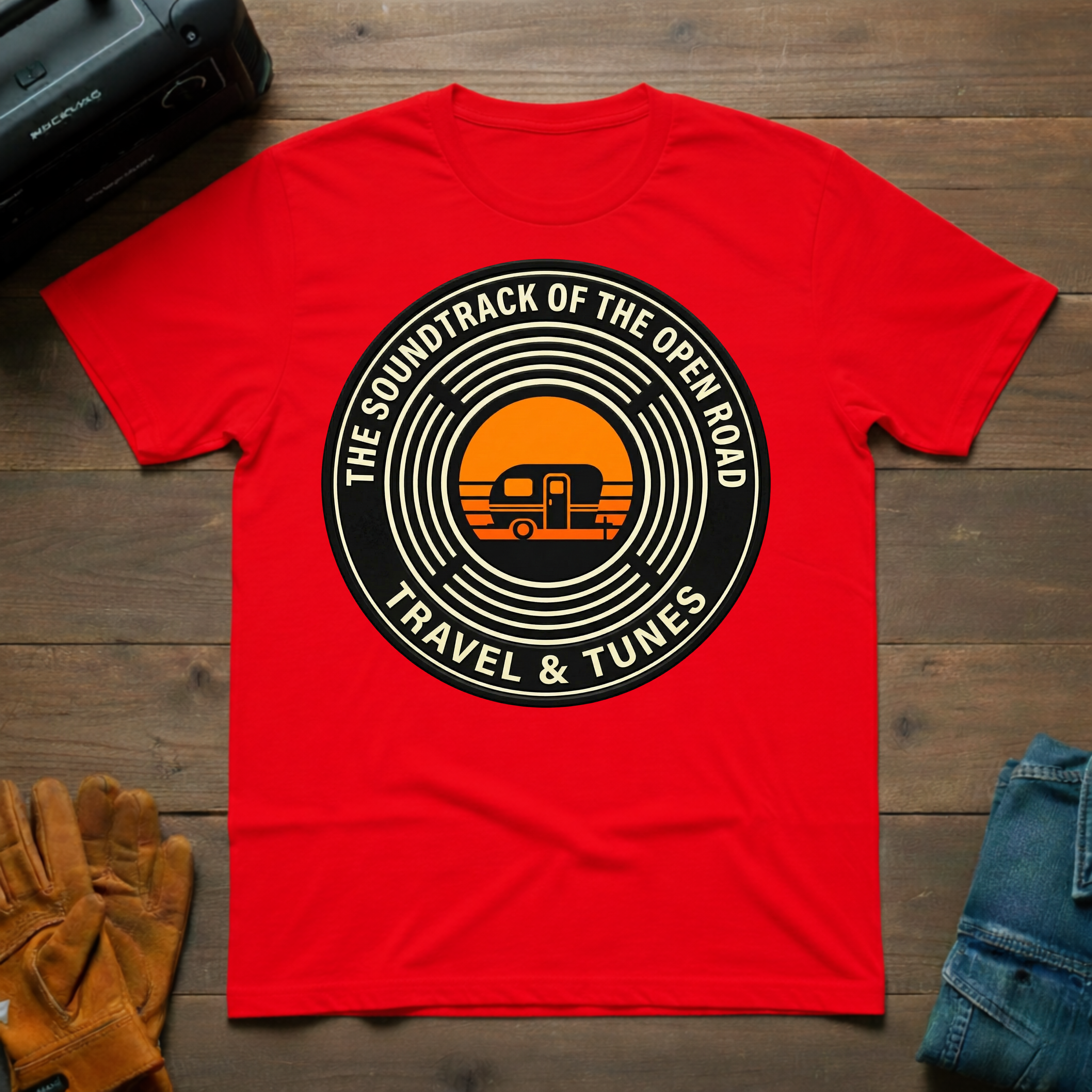 Travel & Tunes Trailer T-Shirt