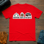 Adventure Starts After Coffee T-Shirt