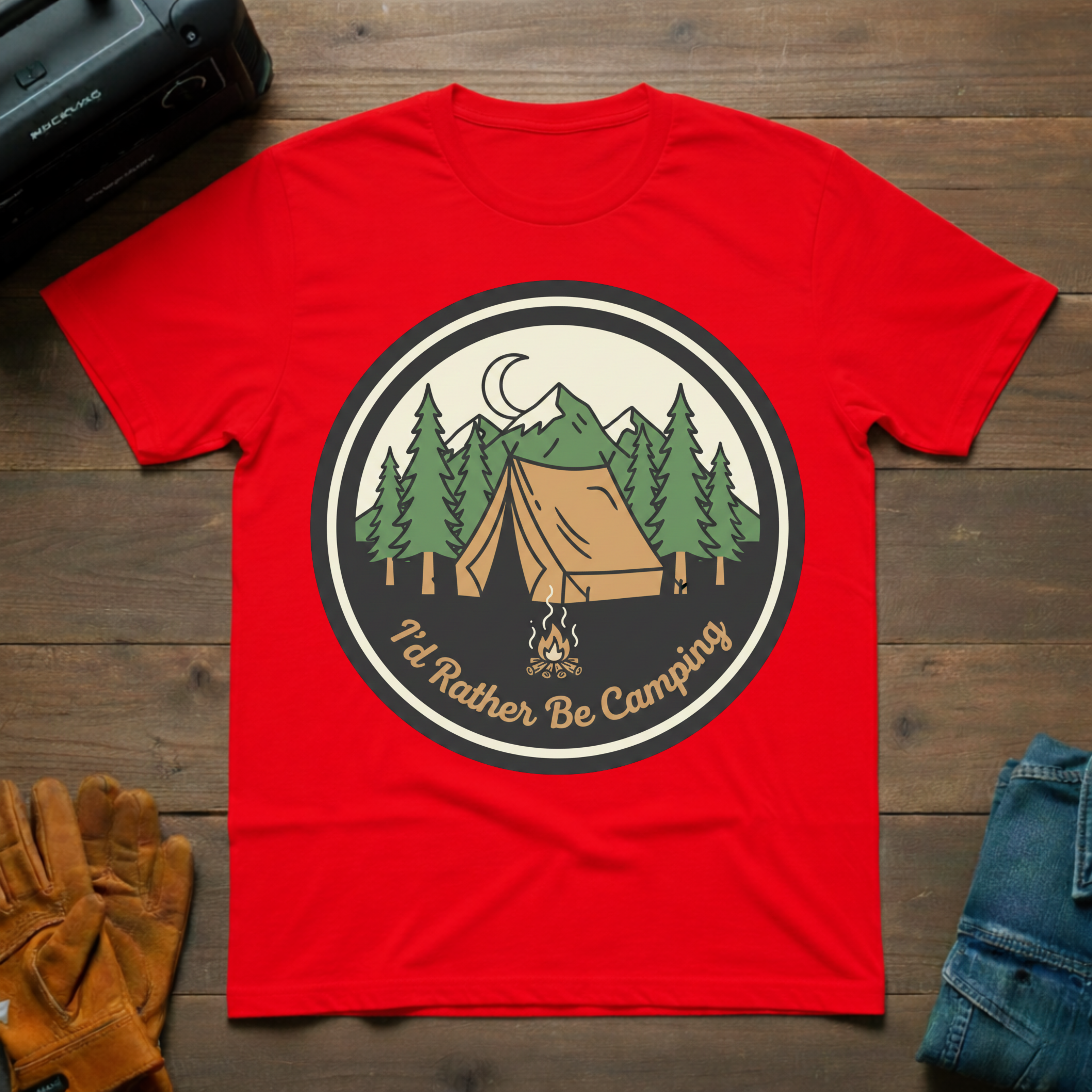 I'd Rather Be Camping T-Shirt 126
