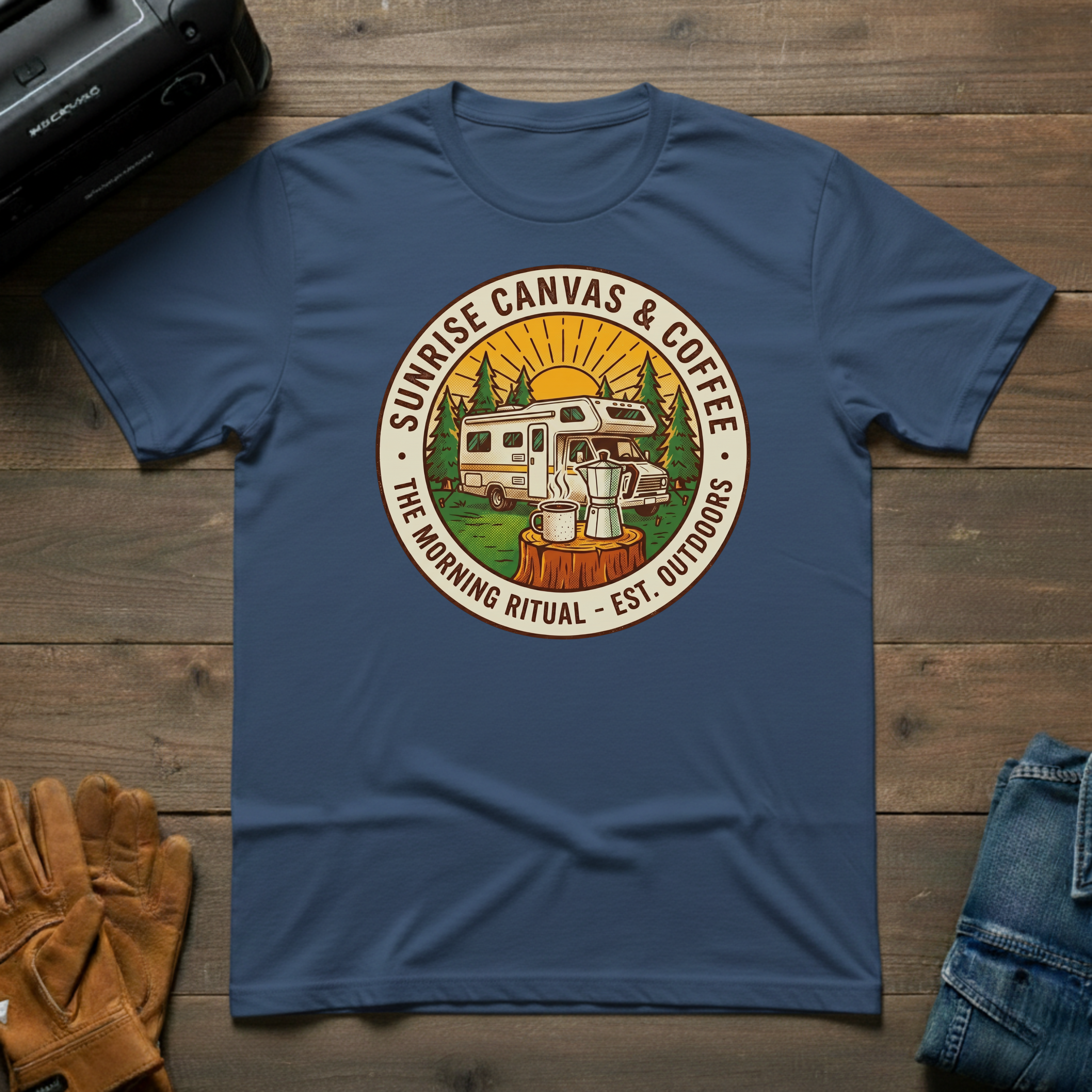 Sunrise Canvas & Coffee RV T-Shirt
