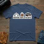 Adventure Starts After Coffee T-Shirt