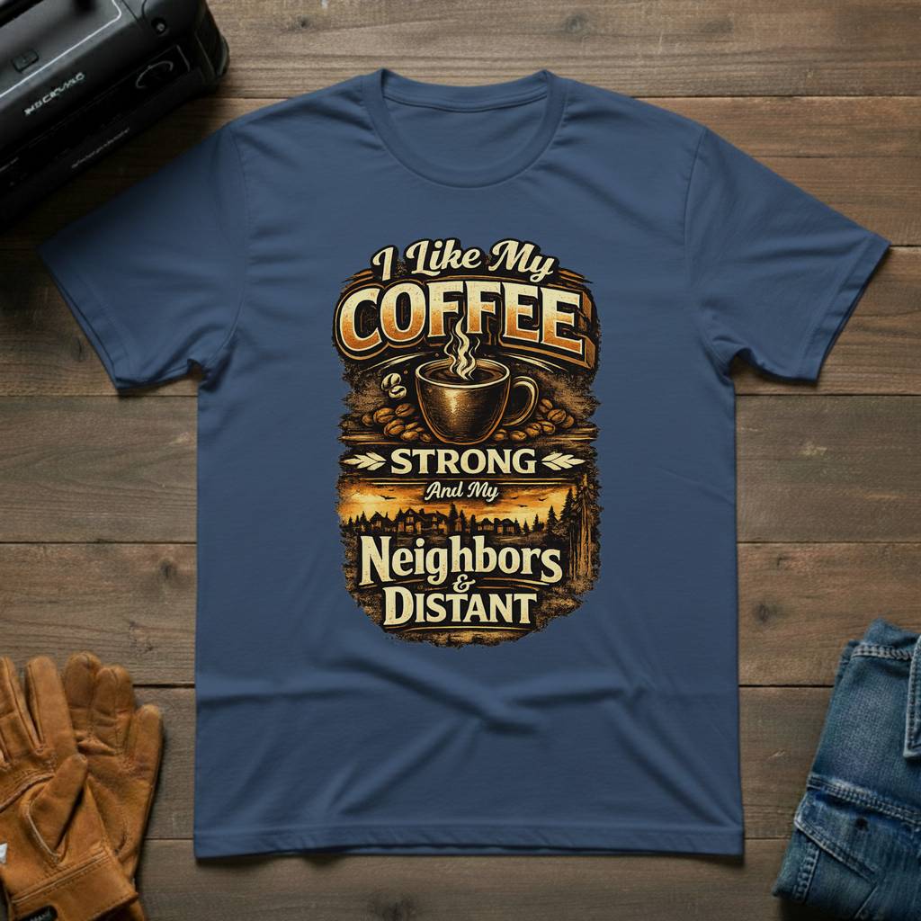 I Like My Coffee Strong T-Shirt