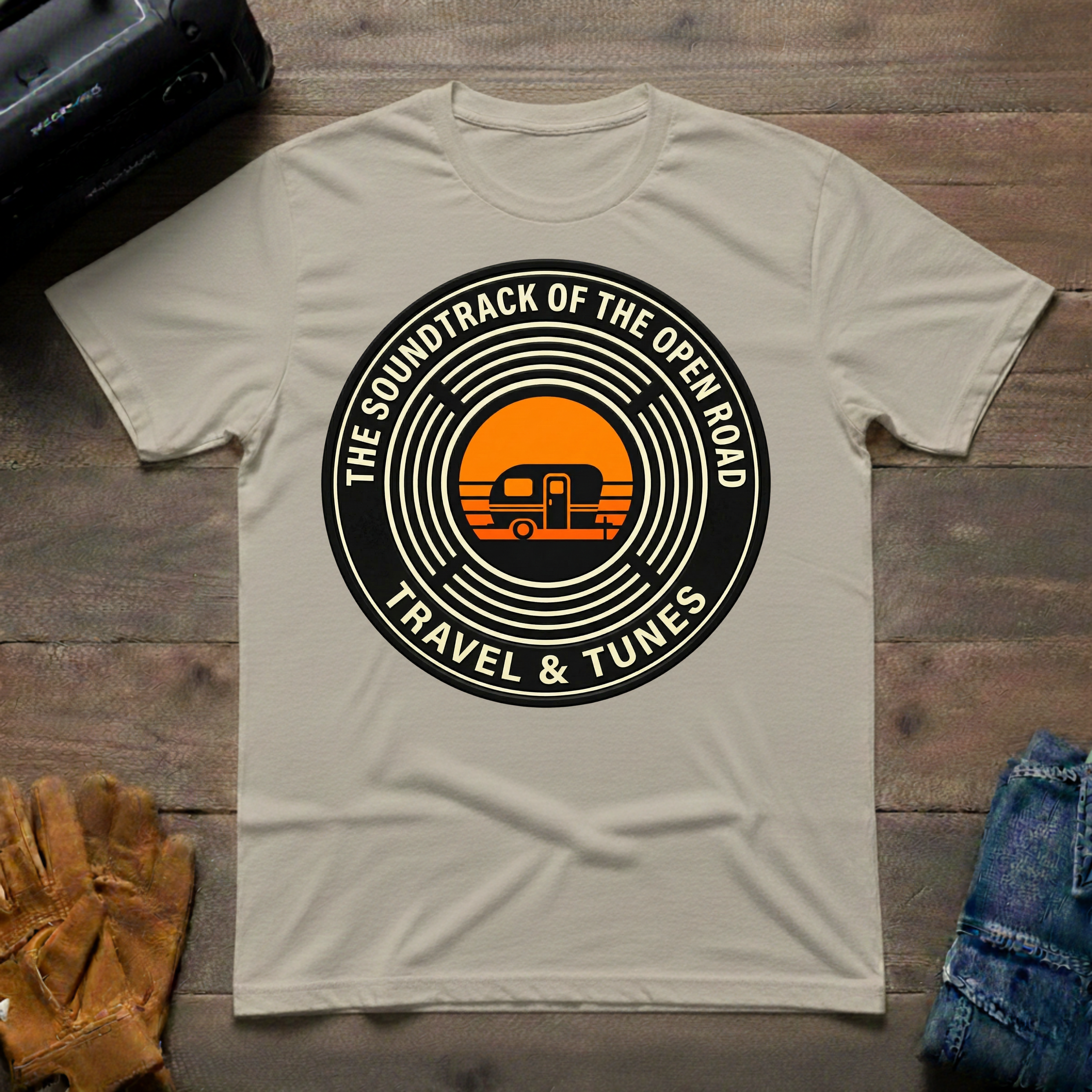 Travel & Tunes Trailer T-Shirt