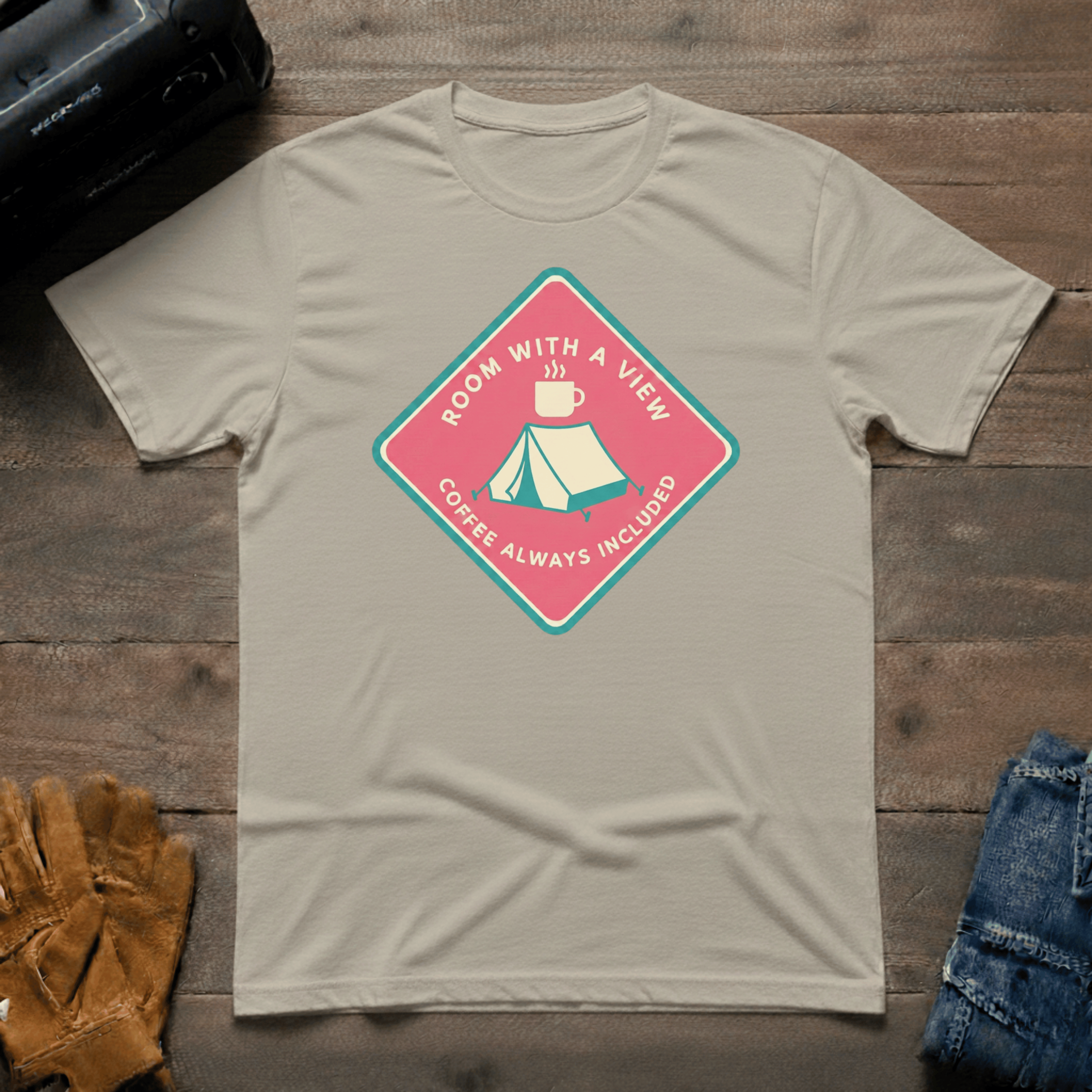 Room with a View Tent T-Shirt