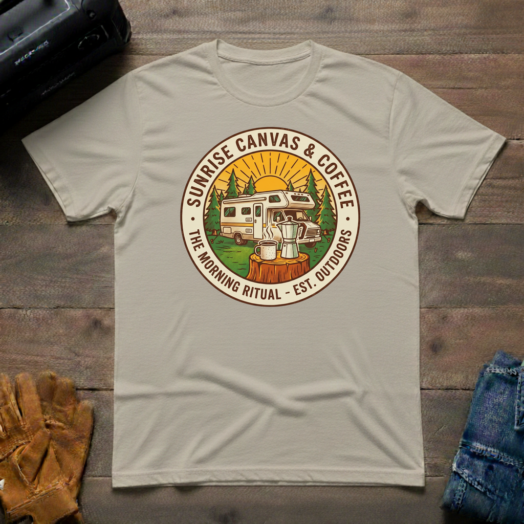 Sunrise Canvas & Coffee RV T-Shirt
