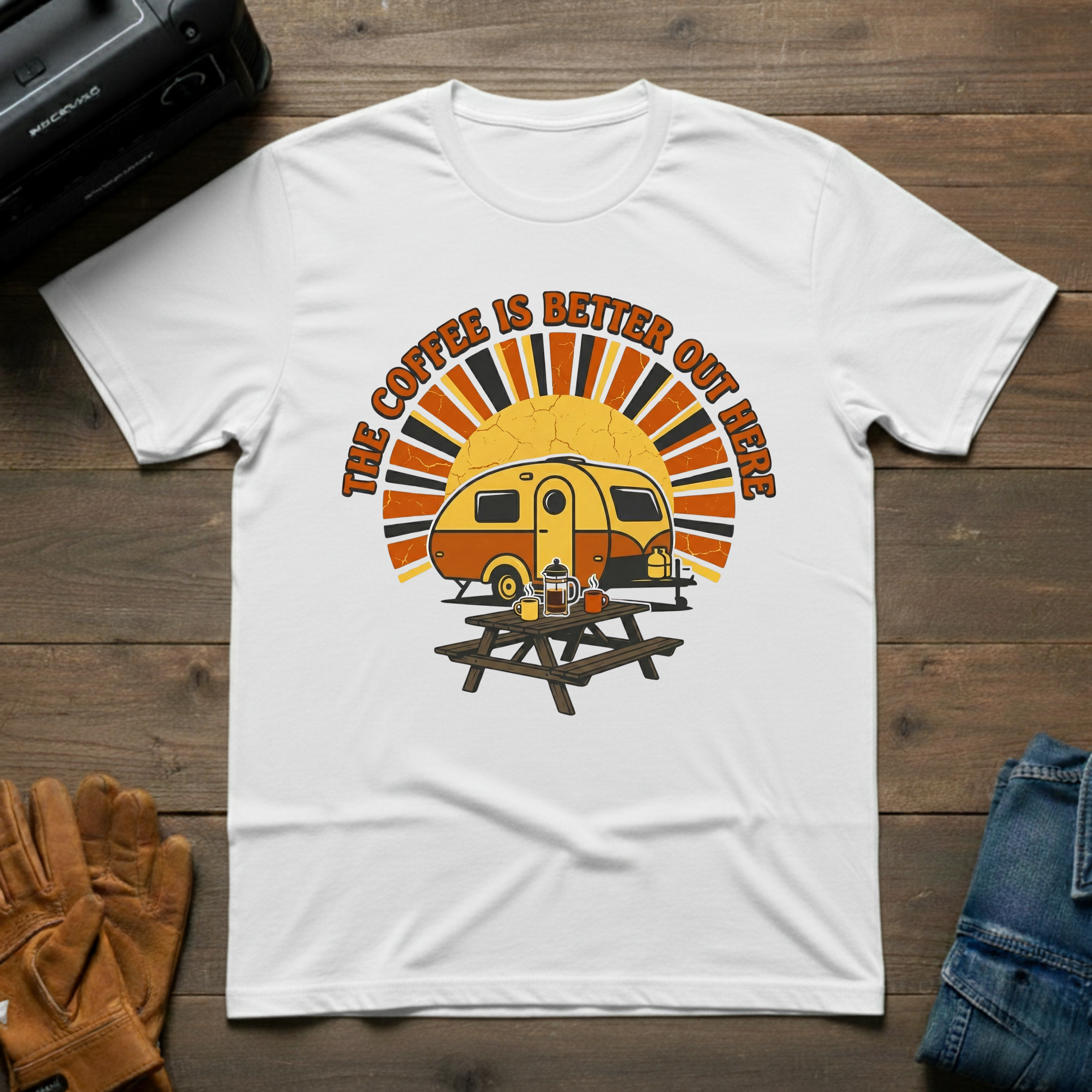 The Coffee Is Better Out Here T-Shirt