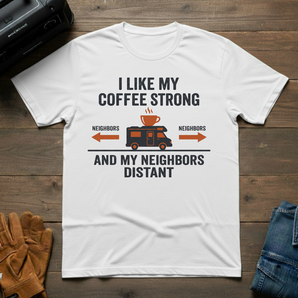 I Like My Coffee Strong T-Shirt