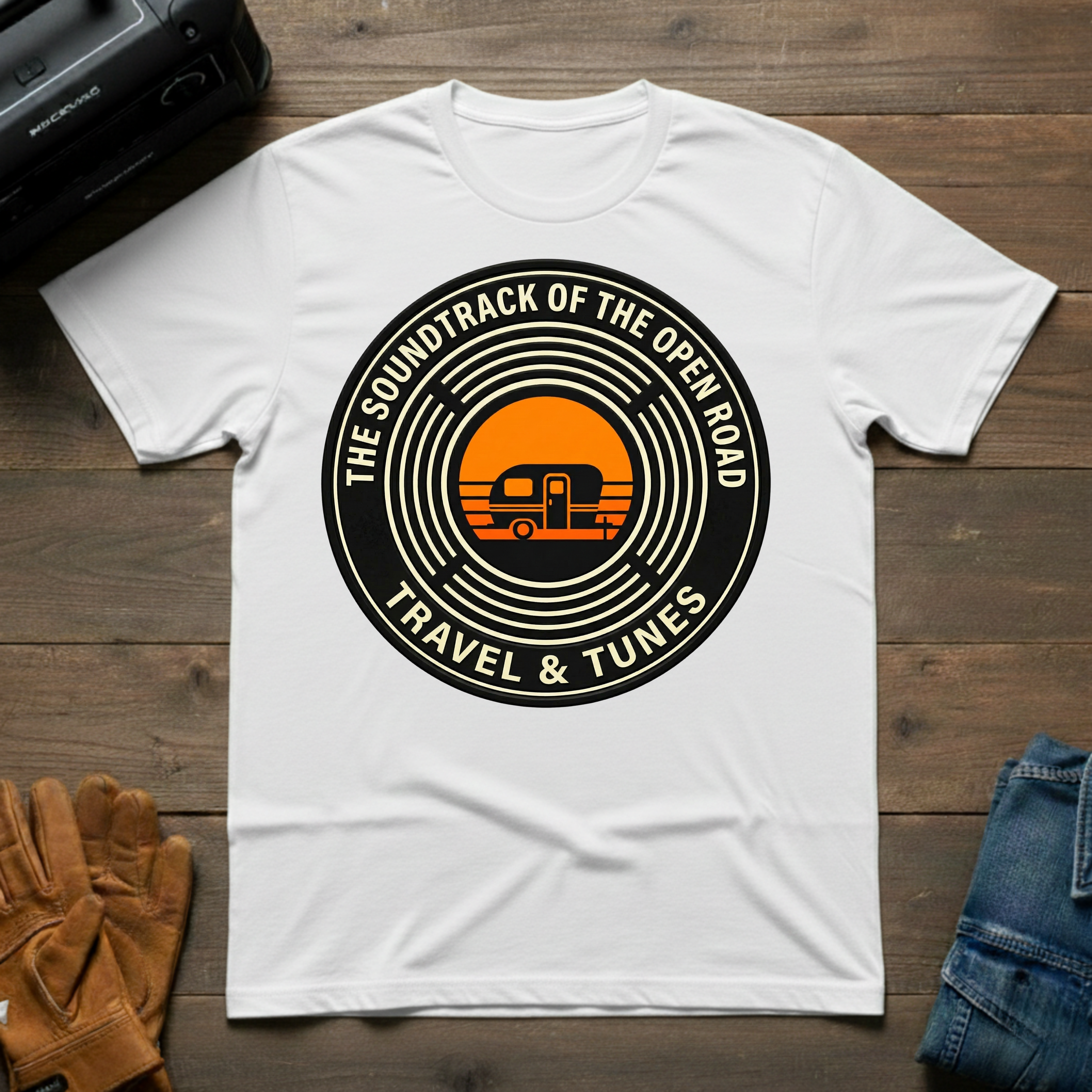 Travel & Tunes Trailer T-Shirt