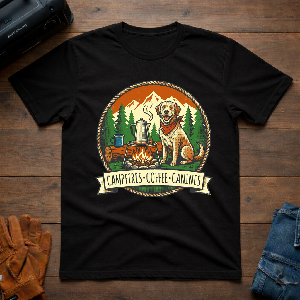 Campfires - Coffee - Canines T-Shirt