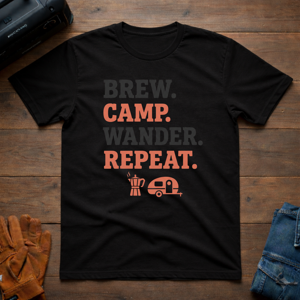 Brew Camp Wander Repeat T-Shirt