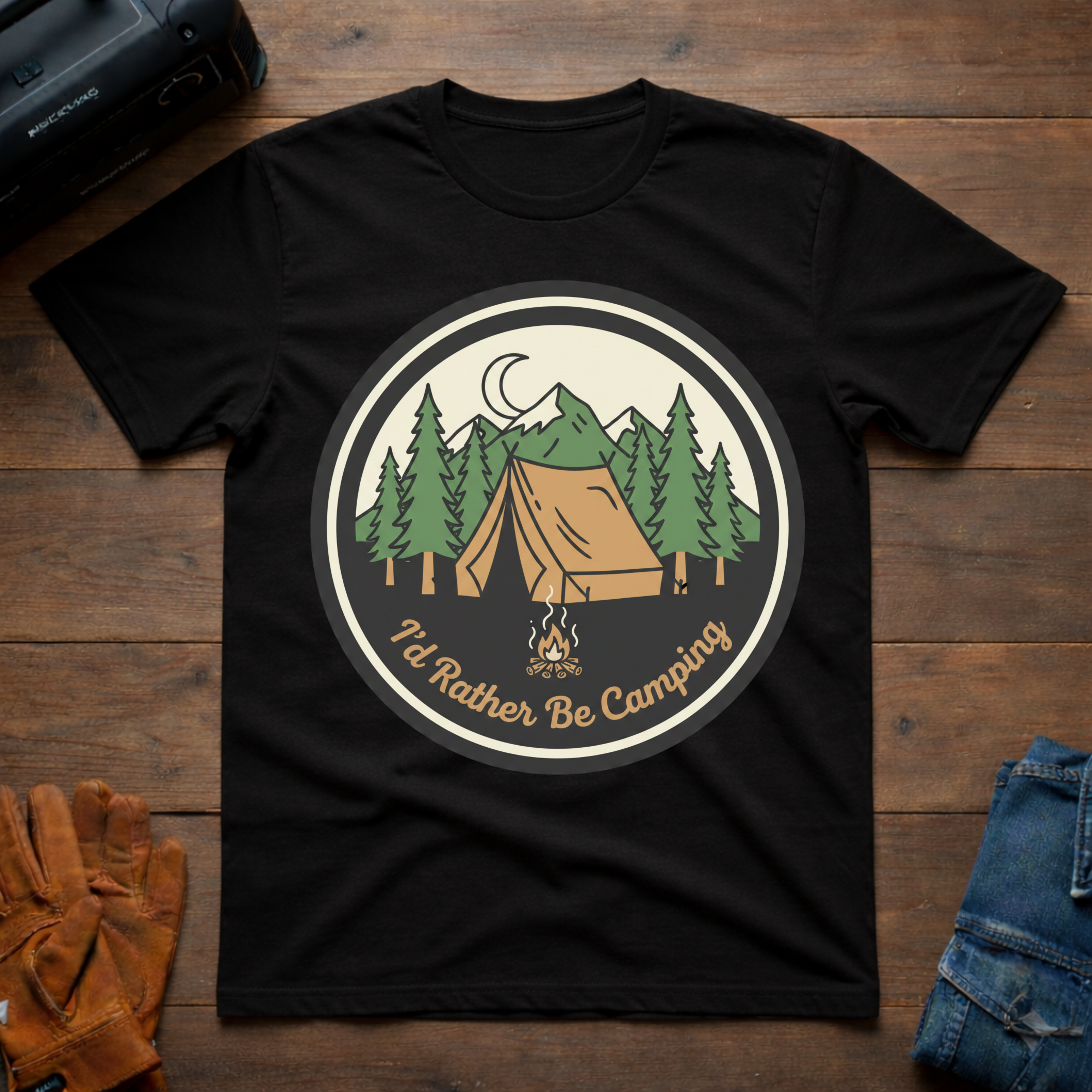 I'd Rather Be Camping T-Shirt 126