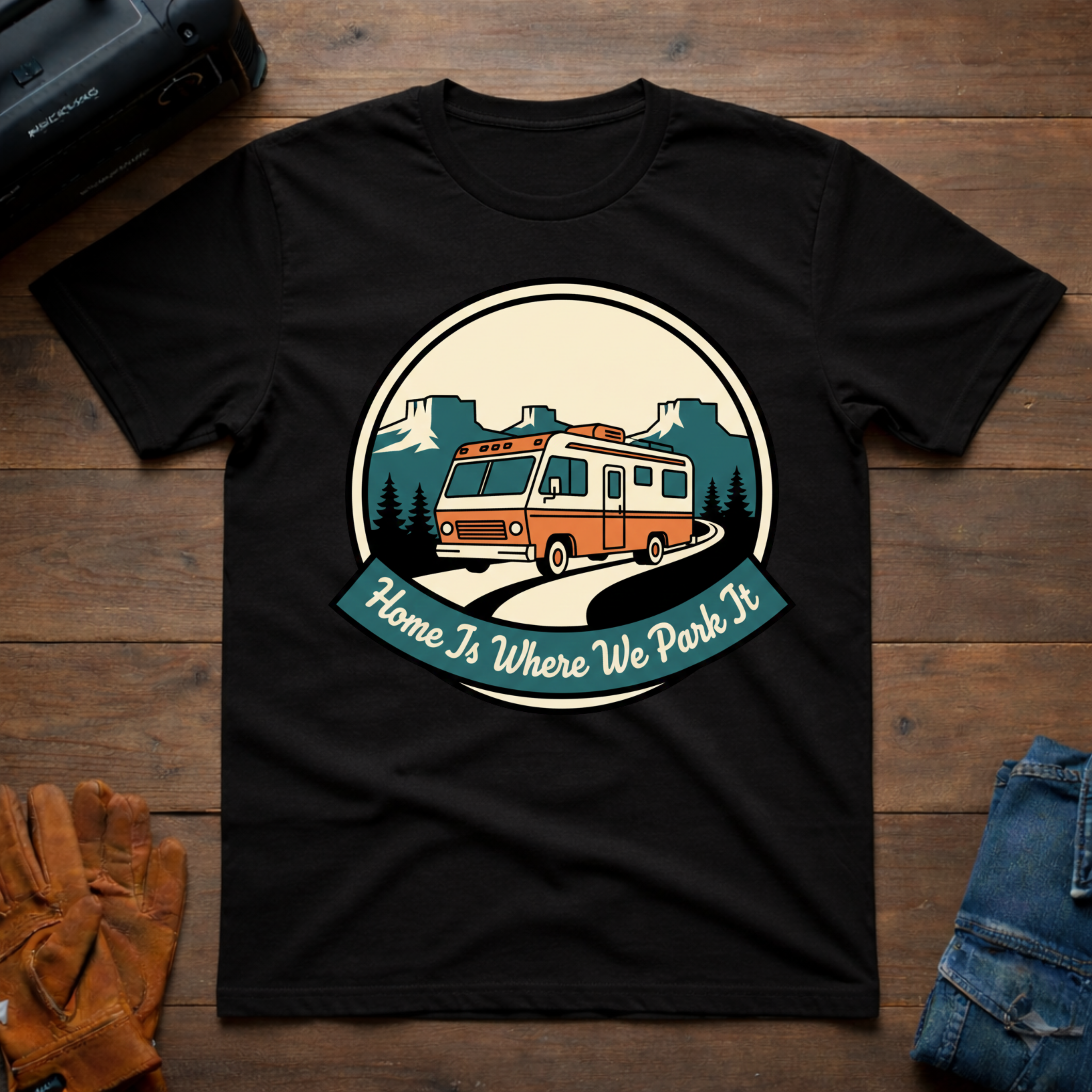 Home Is Where We Park It T-Shirt