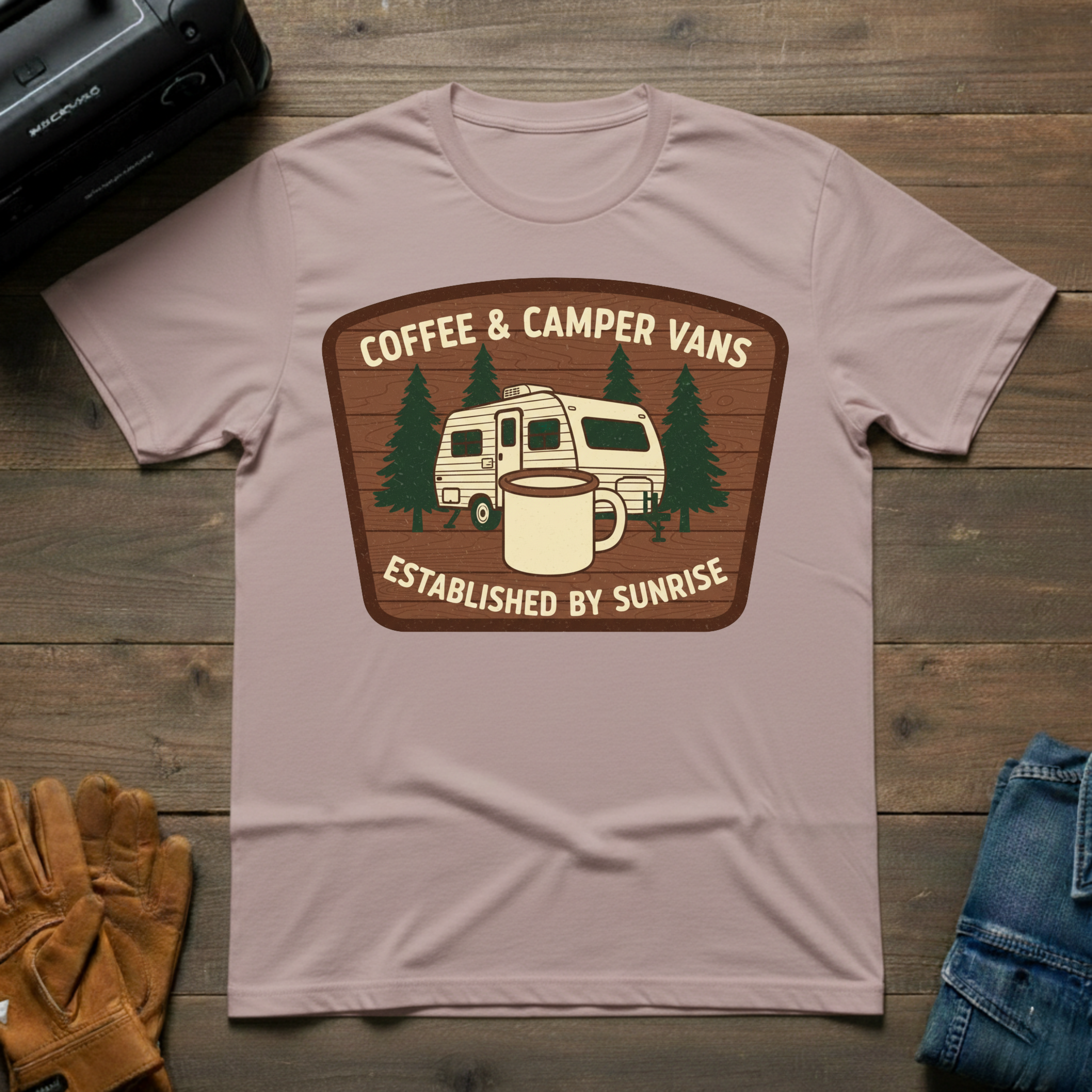 Coffee And Camper Vans T-Shirt