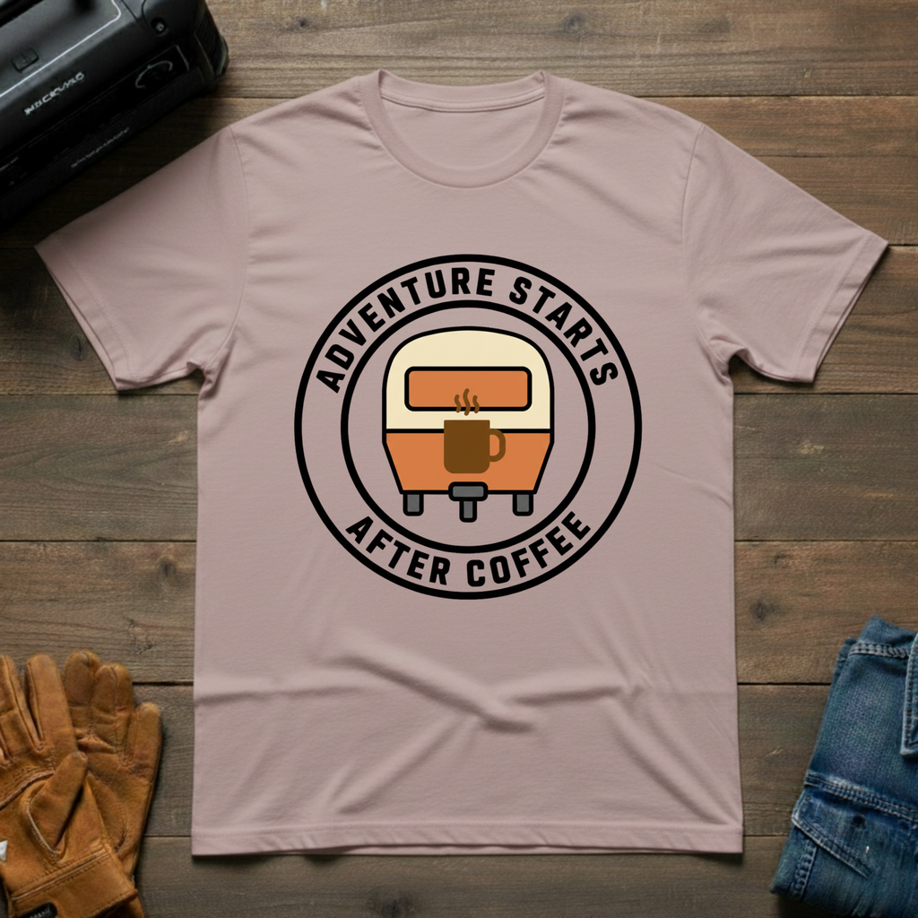 Adventure Starts After Coffee T-Shirt