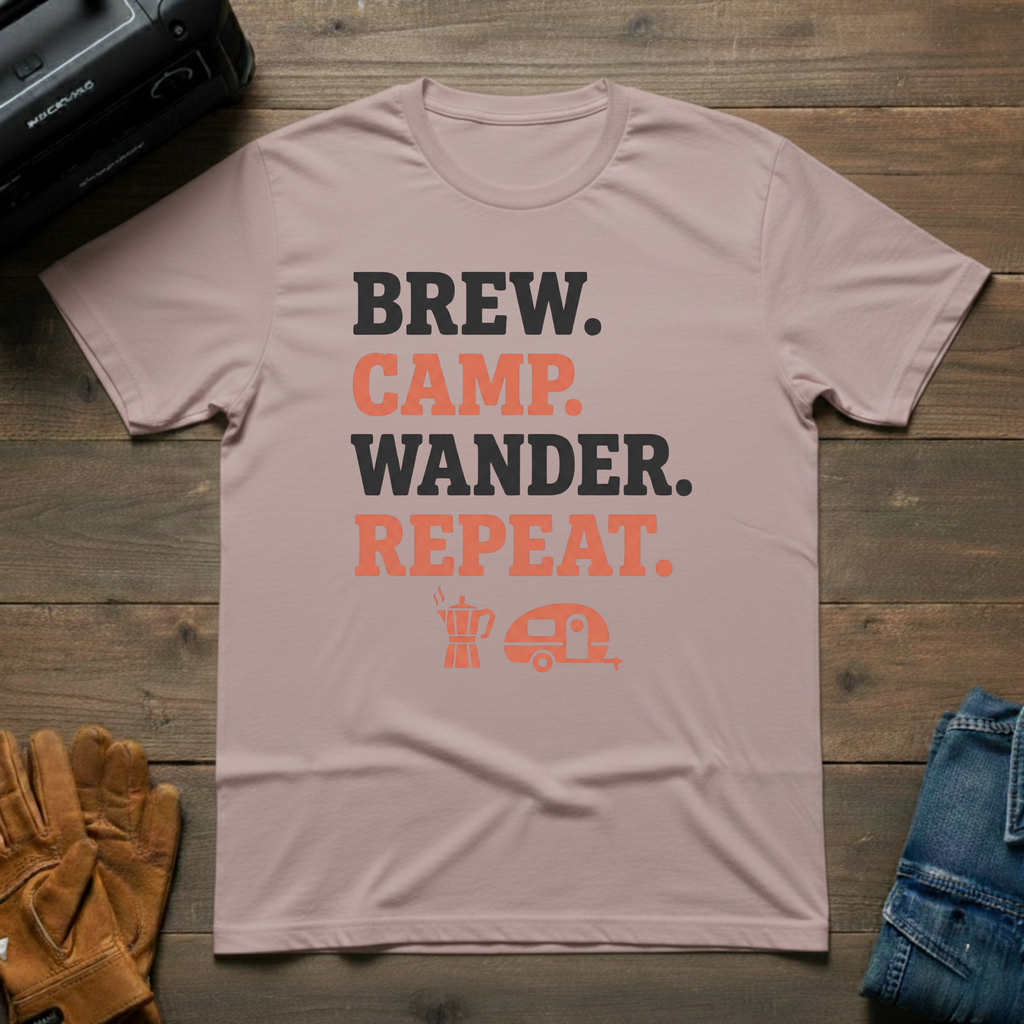 Brew Camp Wander Repeat T-Shirt